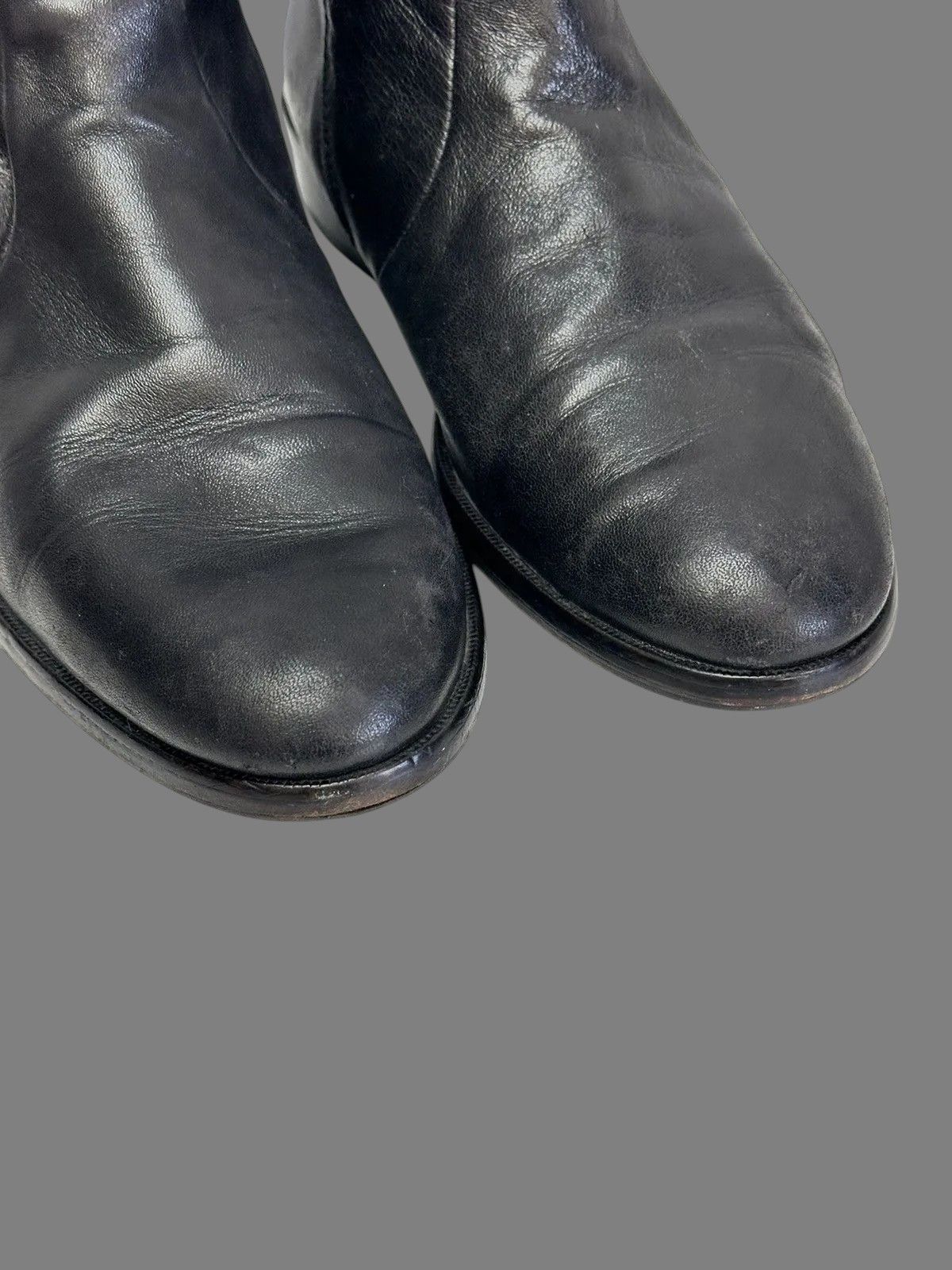 A.S.98 Black Leather Combat Boots Minimal Military Tech Style Size US 9 / IT 39 - 10 Thumbnail