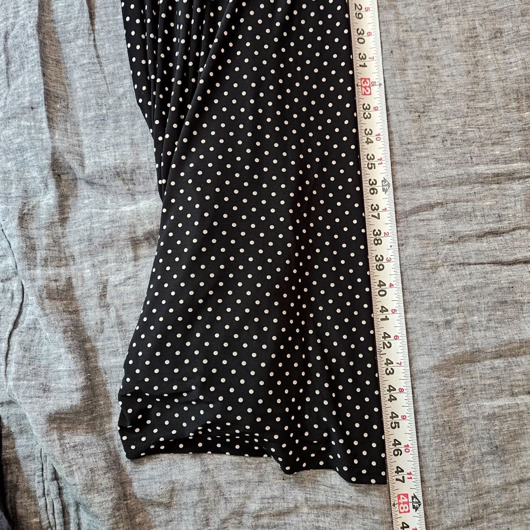 Ralph Lauren Lauren Ralph Lauren Dress Women’s 18W Black White Polka Dot Midi Twist Front Size XXL / US 16-18 / IT 52-54 - 6 Thumbnail