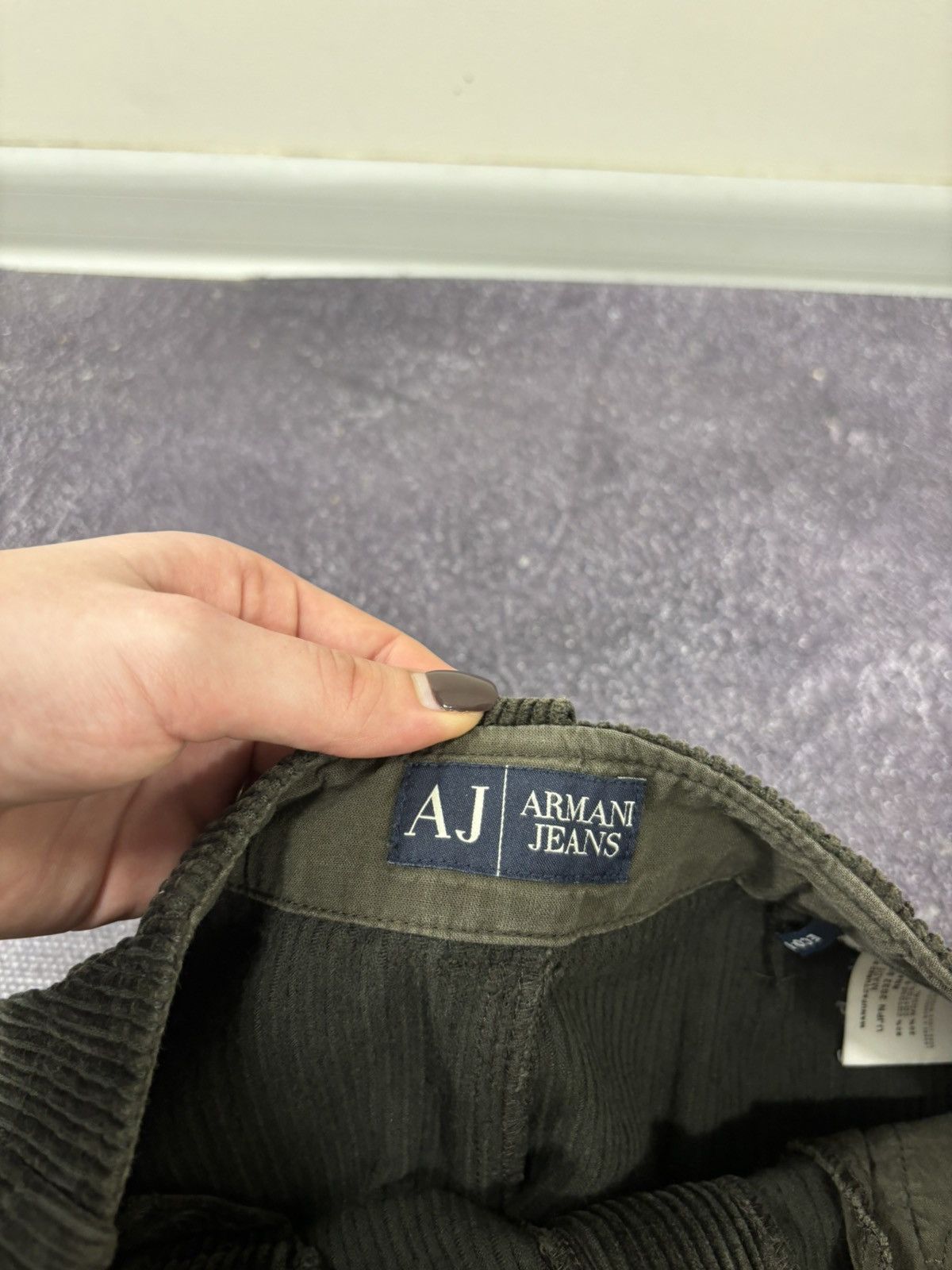 Armani Armani Jeans Vintage Women’s Corduroy Brown Rare Mini Skirt Size 26" / US 2 / IT 38 - 8 Thumbnail