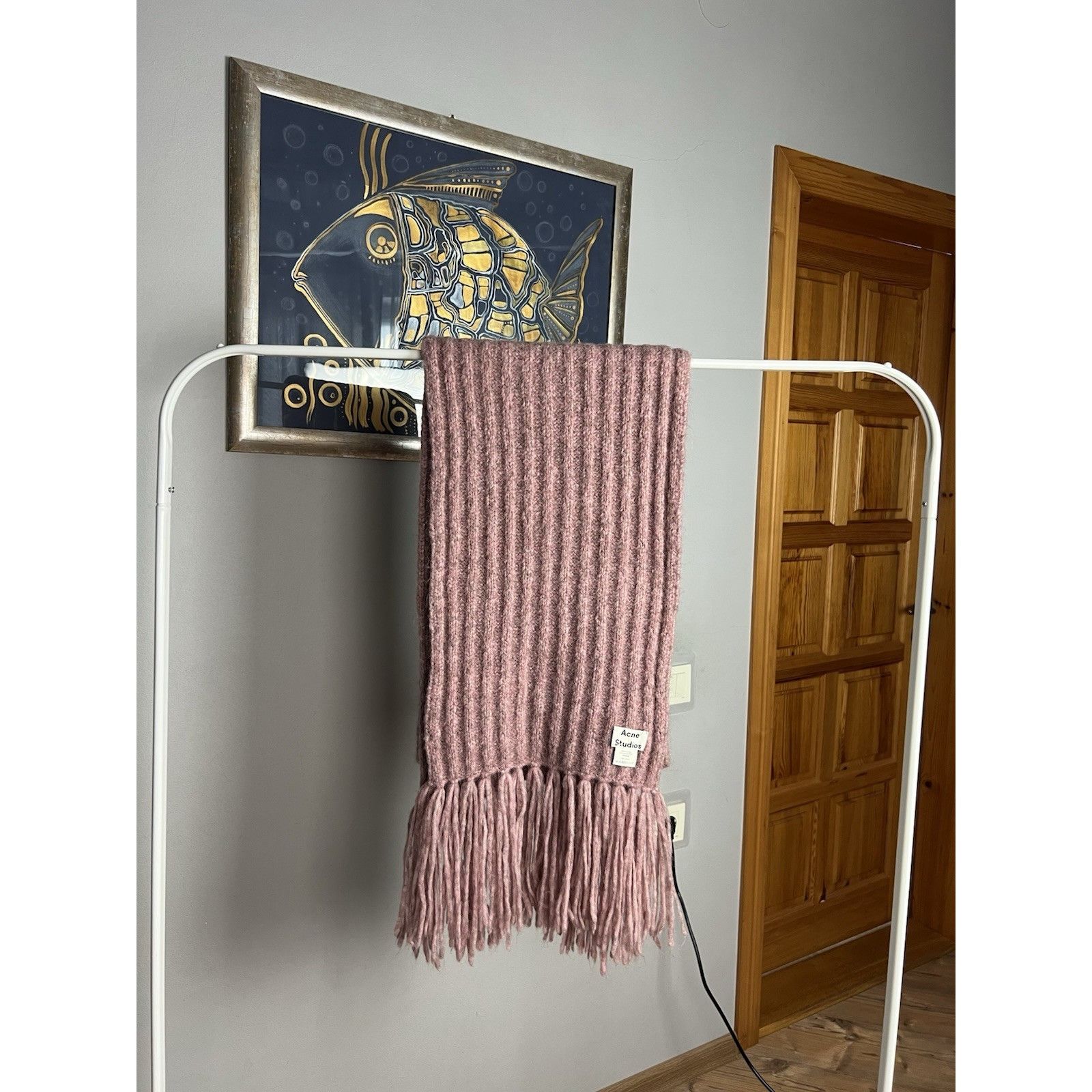 Acne Studios Acne Studios Pink Alpaca Wool Mohair Scarf 245 x 30 cm Size ONE SIZE - 2 Thumbnail