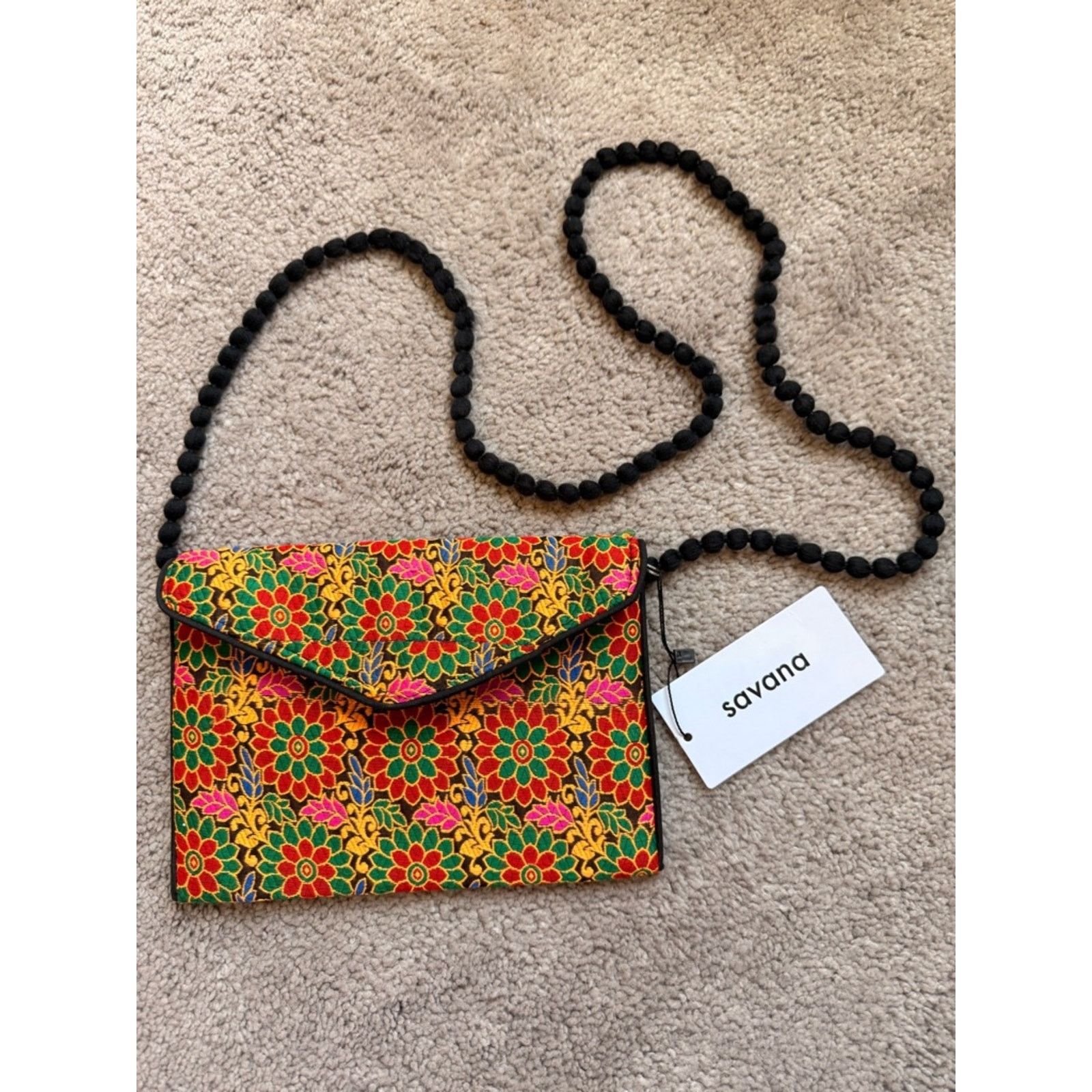 & Other Stories Savana Multicolor Floral Embroidered Crossbody Bag Size ONE SIZE - 1 Thumbnail