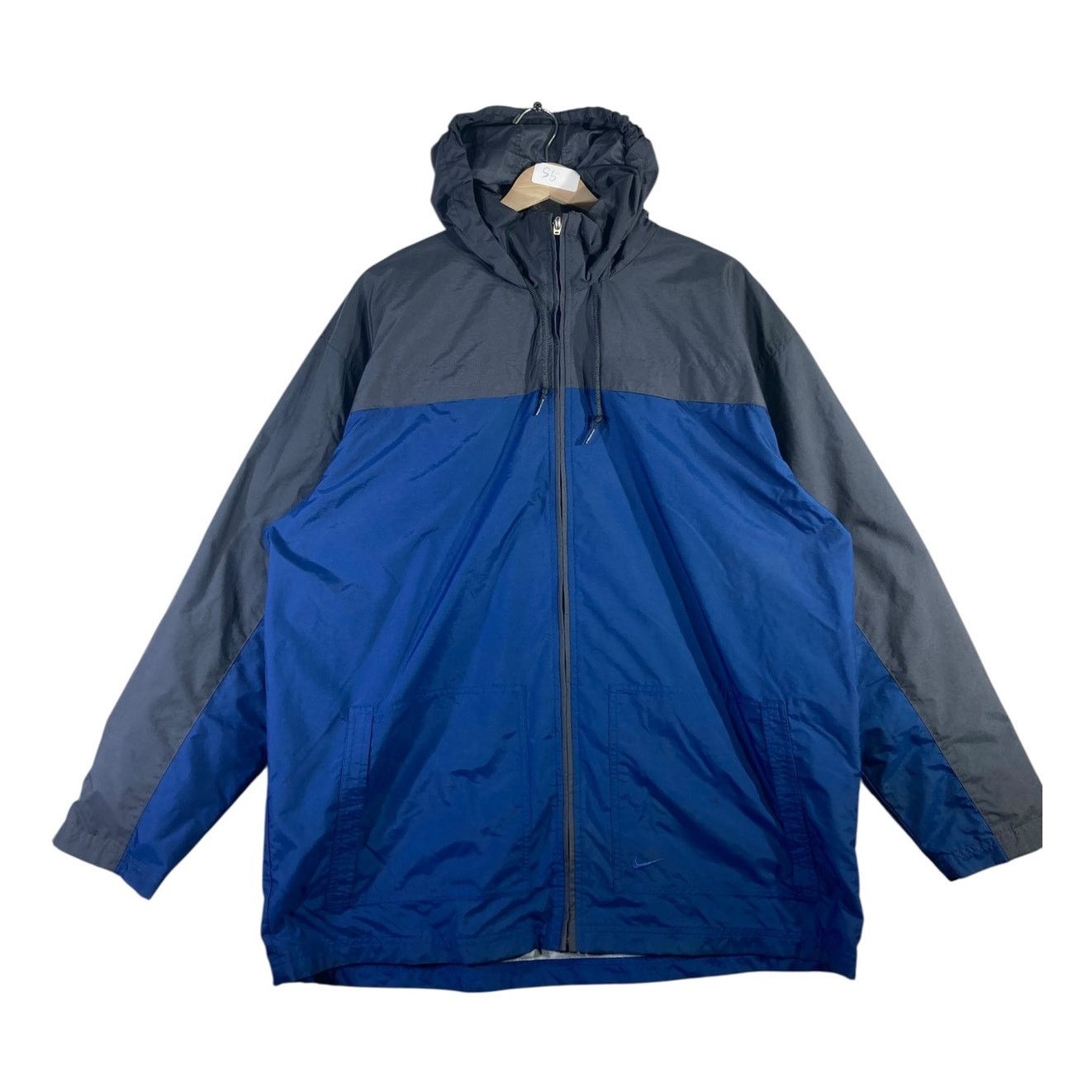 Vintage Nike Color Block Hooded Windbreaker Jacket Large