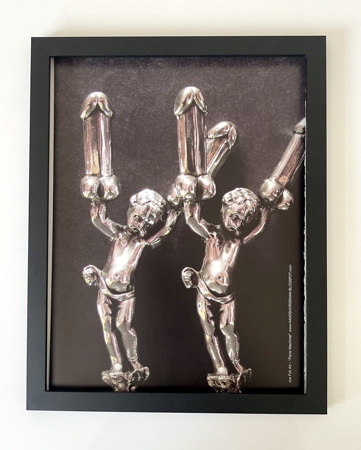 Chrome Hearts × Vintage Chrome Hearts statue Framed poster 9x11 Size ONE SIZE - 1 Thumbnail