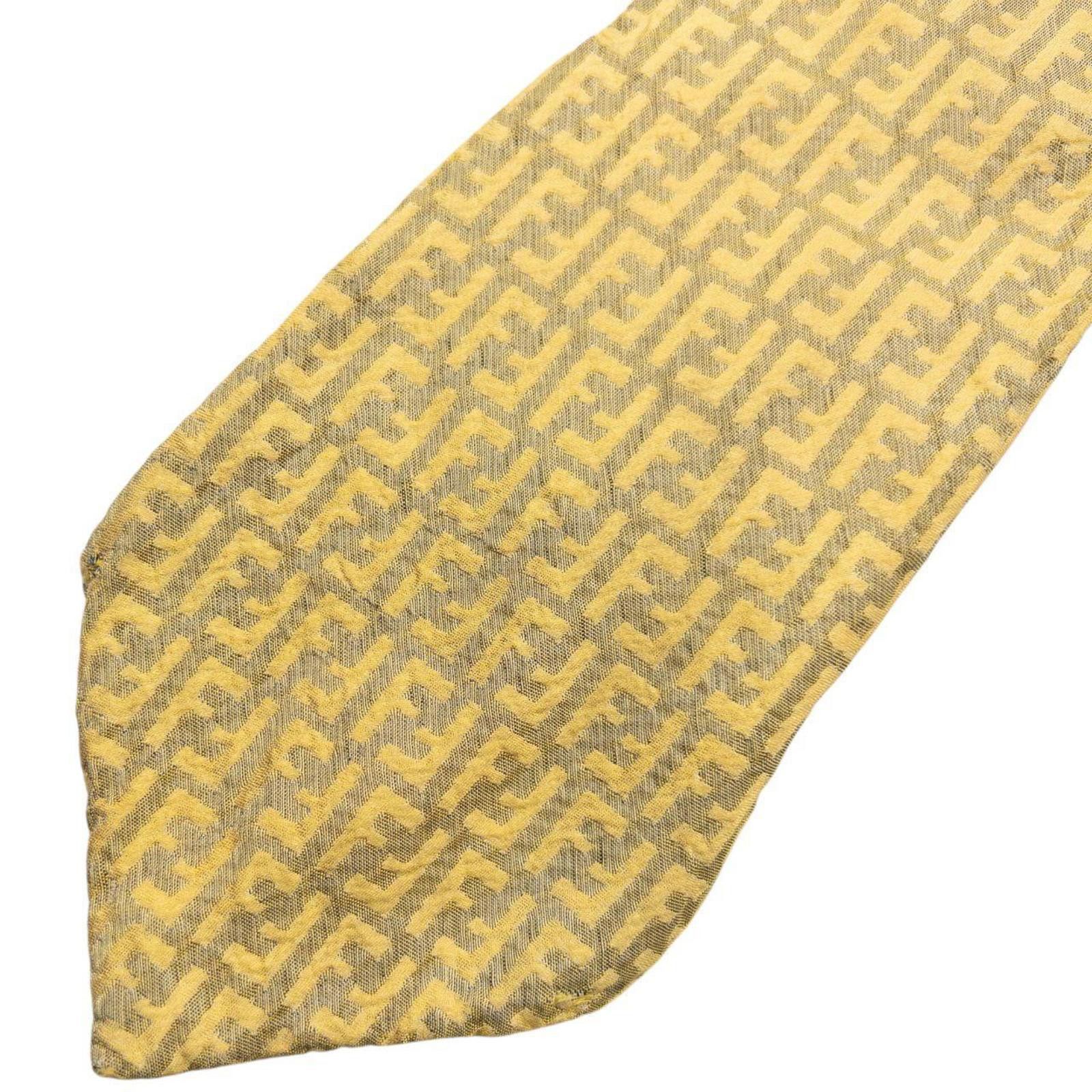 Fendi Vintage Fendi Monogram Silk Tie Size ONE SIZE - 5 Thumbnail