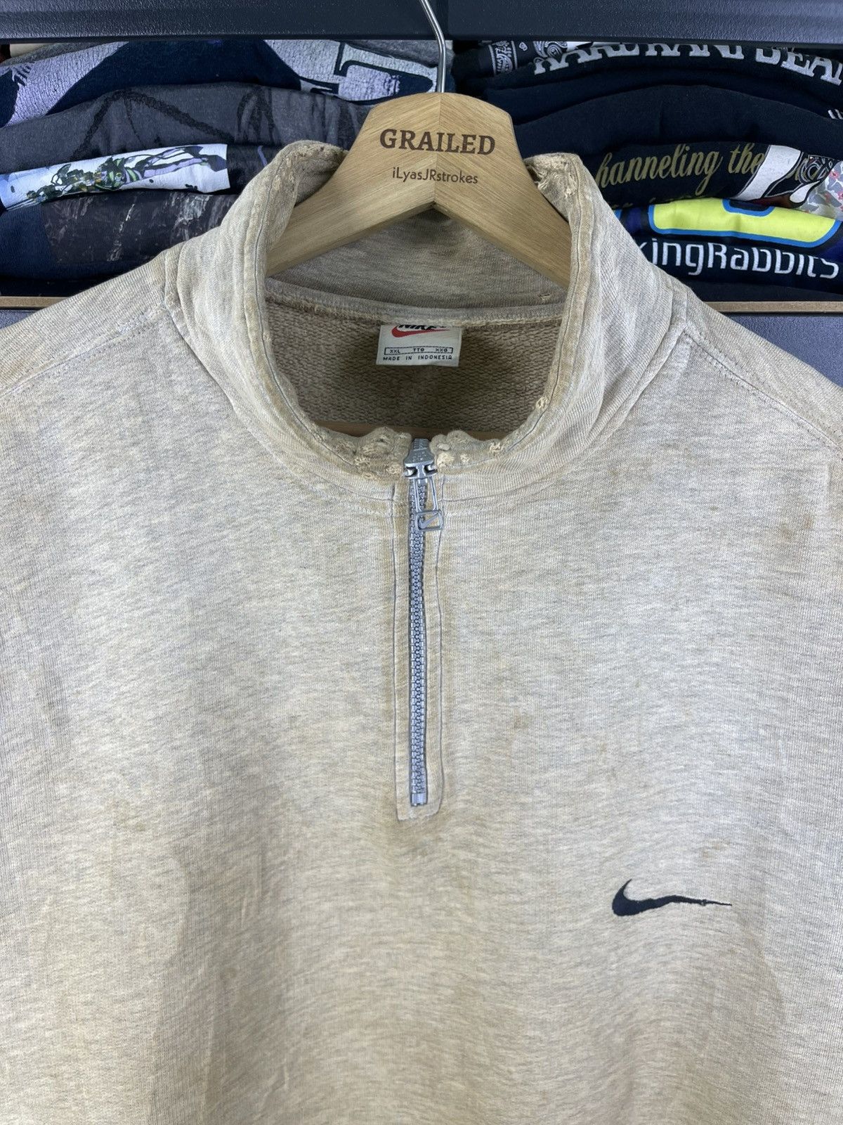 Nike Vintage 90's Nike HalfZipper Sweashirt Size US XXL / EU 58 / 5 - 5 Thumbnail