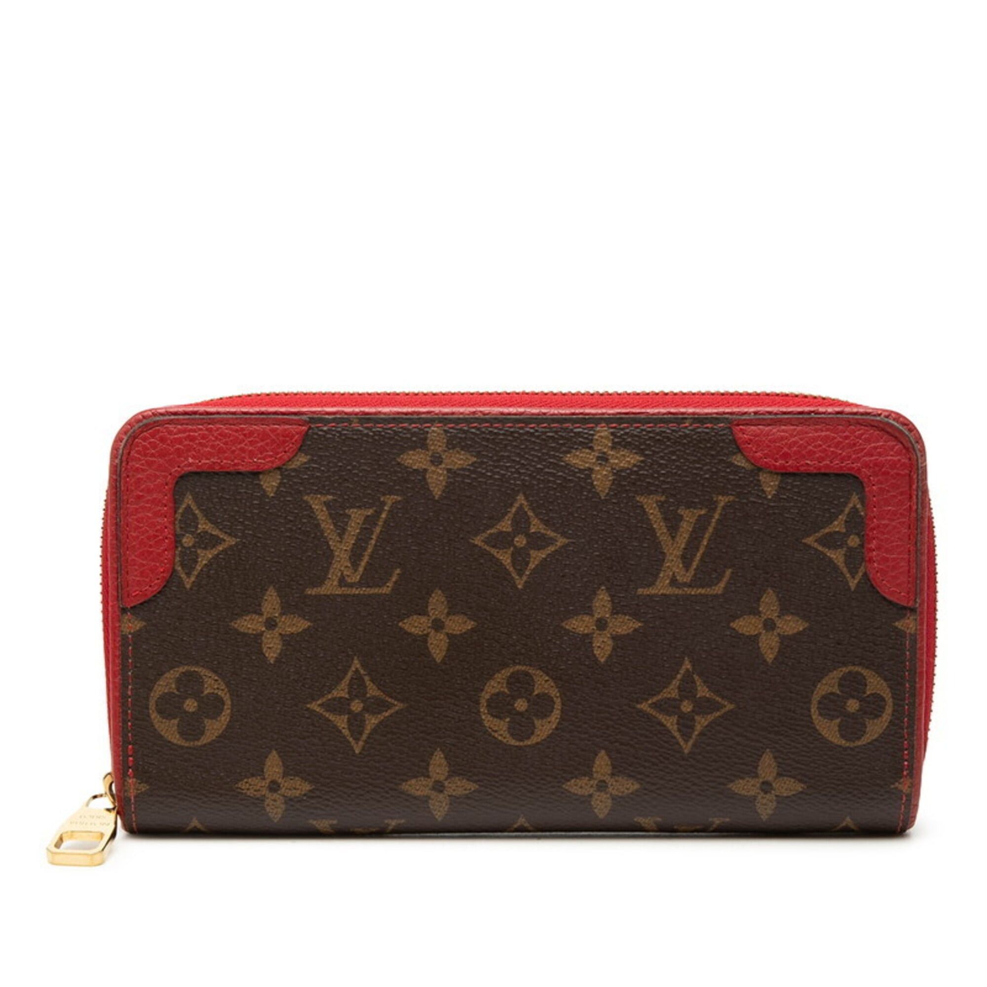 Louis Vuitton Louis Vuitton Monogram Zippy Wallet Retiro Long M61854 Brown Cerise Leather Women's LOUIS VUITTON Size ONE SIZE - 1 Thumbnail