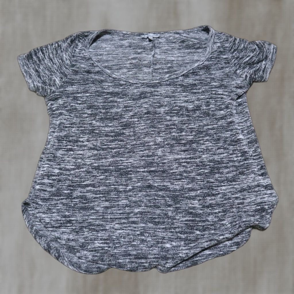 Vintage Charlotte Russe Pullover Blouse Shirt Gray S Womens Small Long Sleeve V-Neck Size S / US 4 / IT 40 - 1 Thumbnail