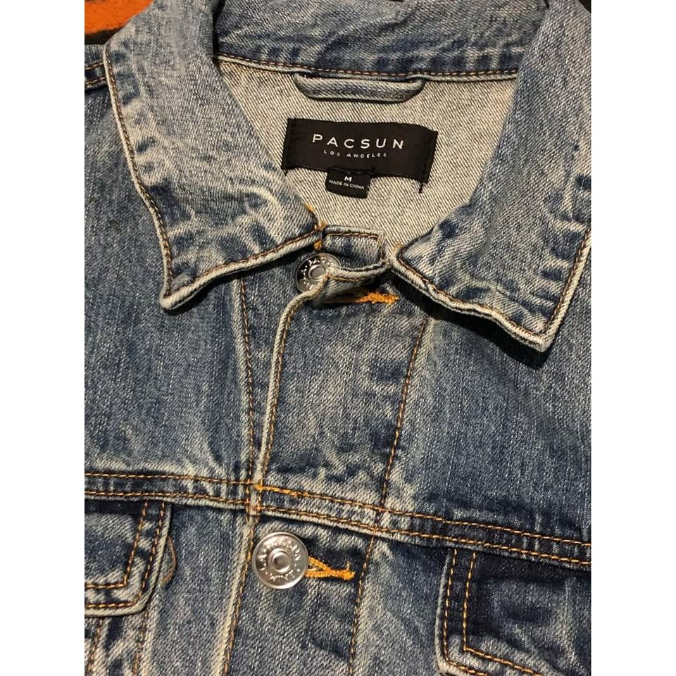 Pacsun VTG PACSUN Classic Fit Denim Dark Wash Jacket Medium Men Size US M / EU 48-50 / 2 - 2 Thumbnail