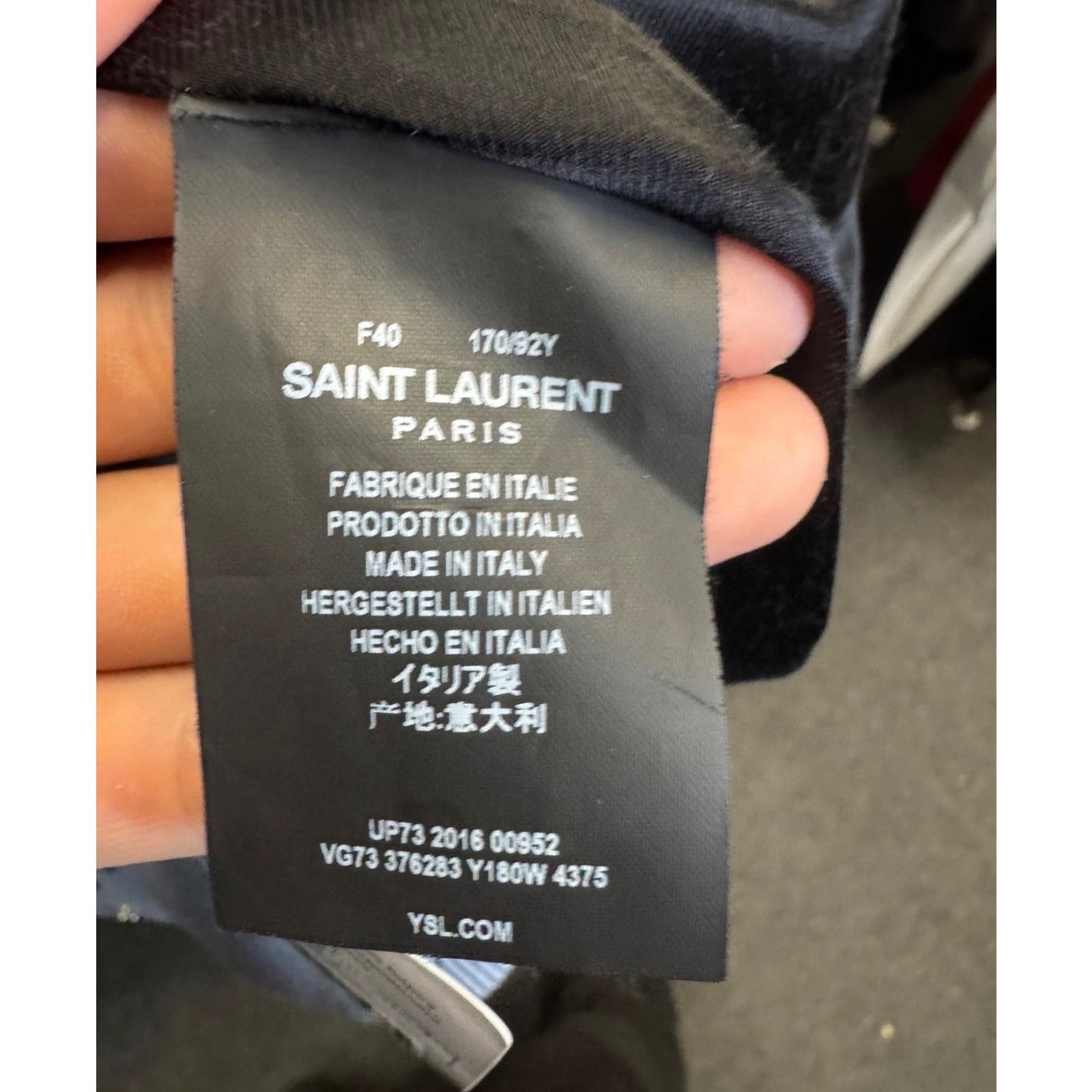 Saint Laurent Paris Saint Laurent Light Blue Wool Bomber Jacket FR40 / L Size M / US 6-8 / IT 42-44 - 6 Thumbnail