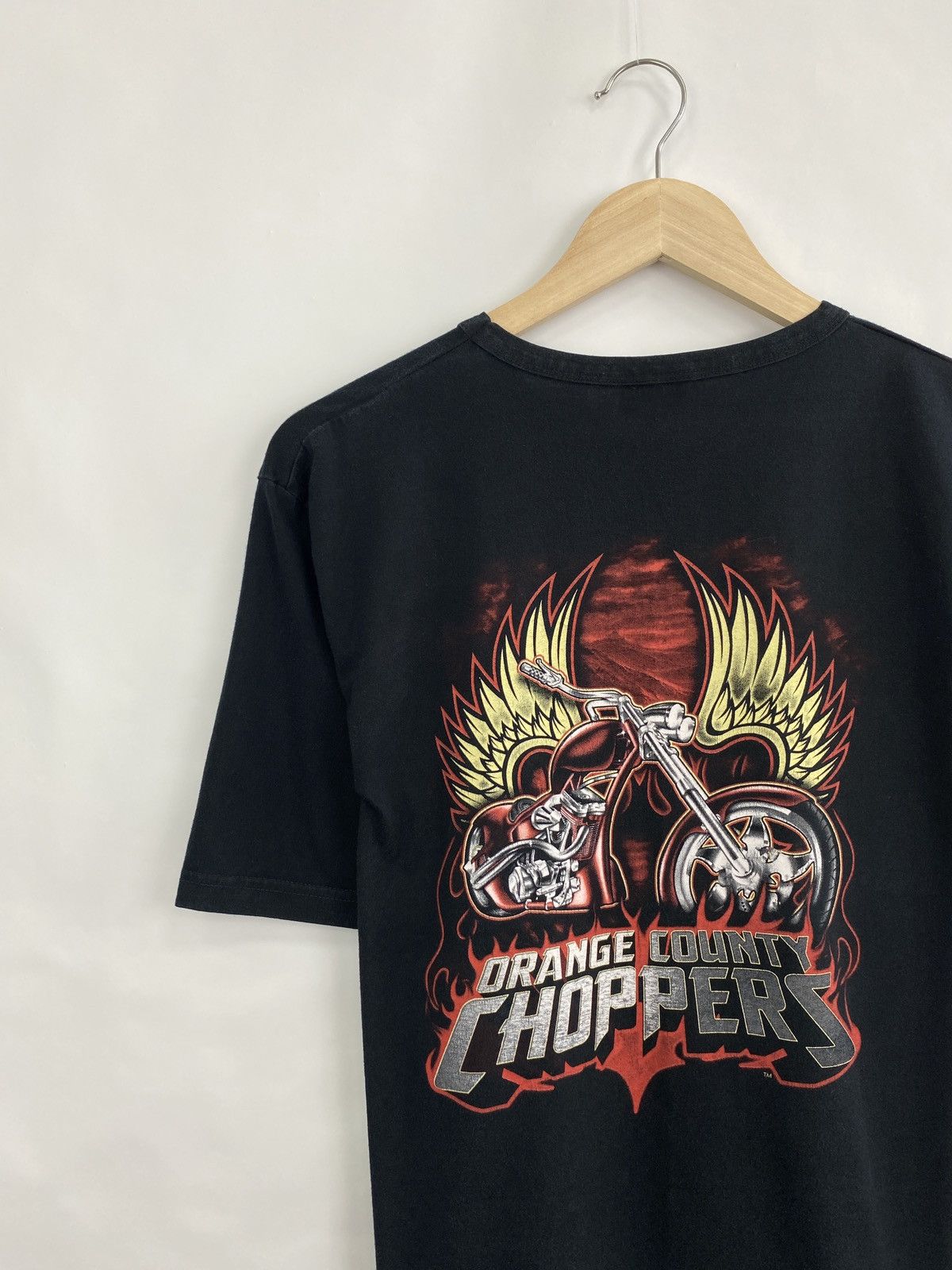 Harley Davidson × Vintage × West Coast Choppers 🇺🇸 Vintage Y2K Orange County Choppers T-Shirt West Coast Rare Size US M / EU 48-50 / 2 - 2 Thumbnail