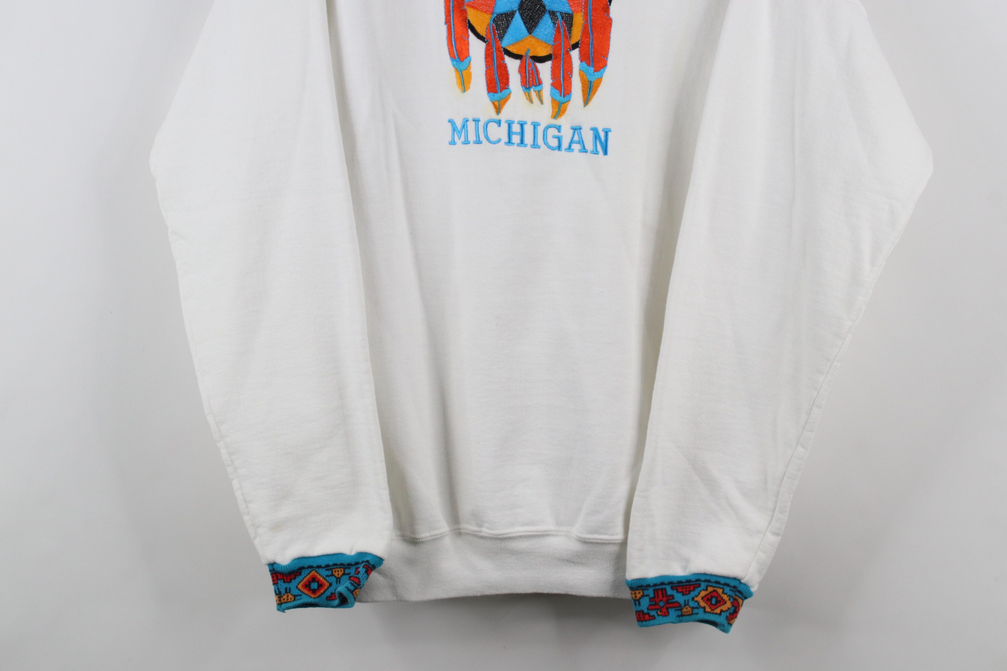 Vintage Vintage 90s Streetwear Michigan Southwestern Sweatshirt USA Size XL / US 12-14 / IT 48-50 - 3 Thumbnail