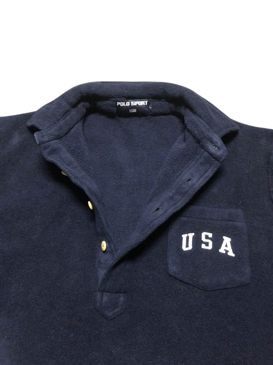Polo Ralph Lauren × Ralph Lauren × Ralph Lauren Sport Polo Sport Ralph Lauren Half Button Fleece Jacket Oversized Size US L / EU 52-54 / 3 - 8 Thumbnail