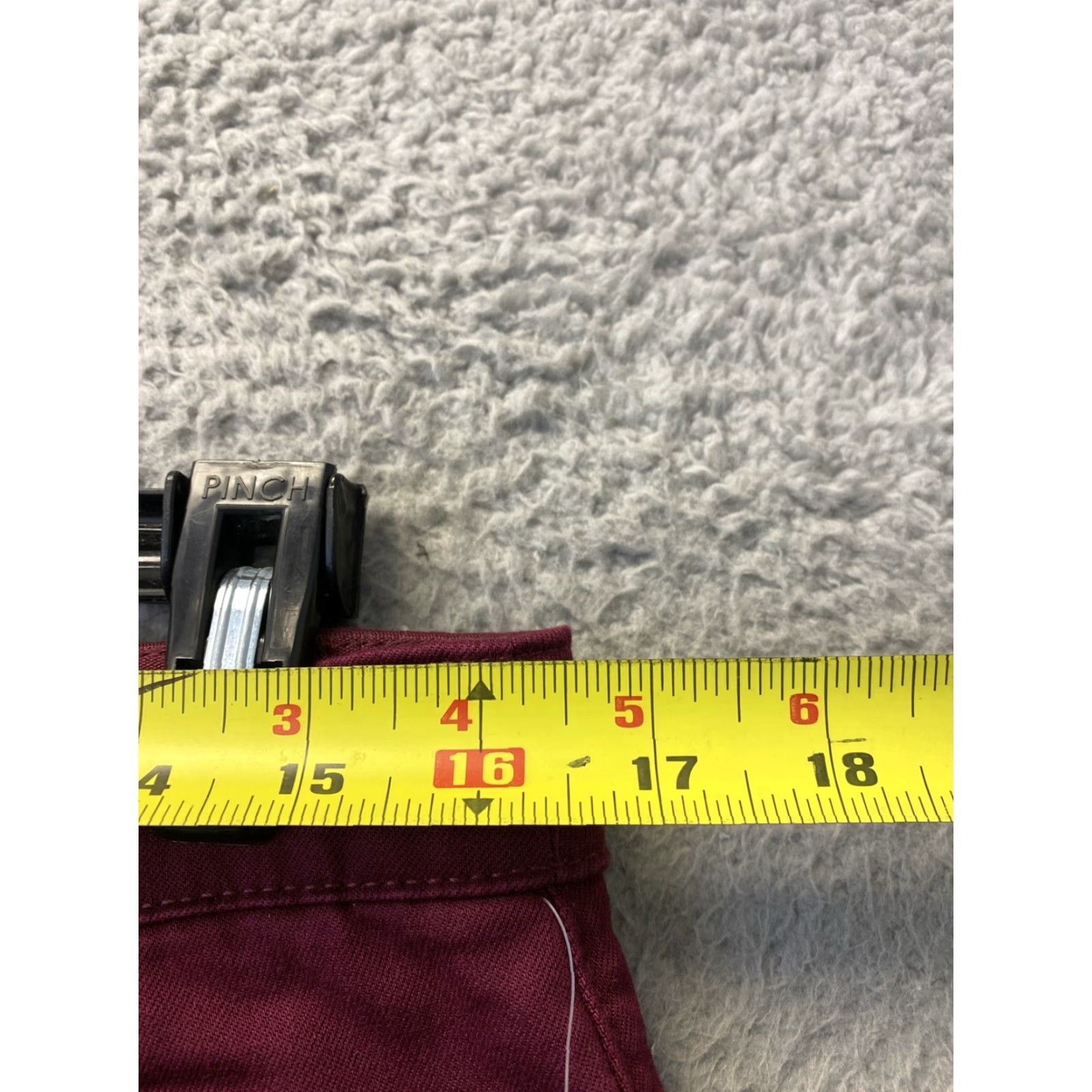 Vintage Christopher & Banks Women's Maroon Pants 12P Skinny Chino Classic Casual Size 34" / US 12 / IT 48 - 5 Thumbnail