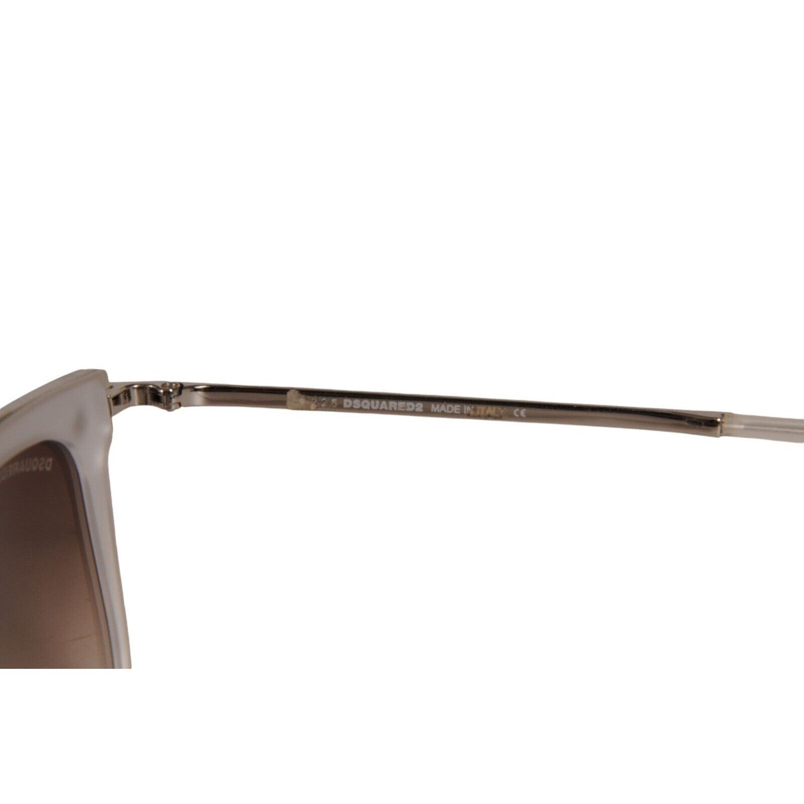 Dsquared2 JIM DQ 201 Sunglasses Transparent Silver White Square Size ONE SIZE - 7 Thumbnail