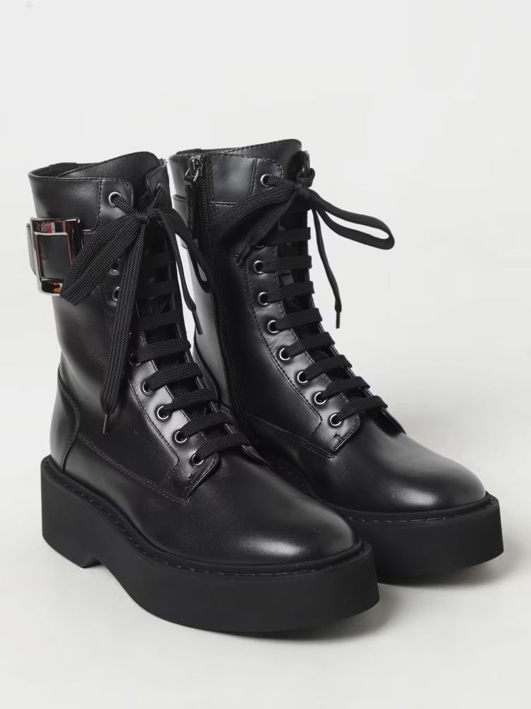 Roger Vivier o1s22i1n0325 Viv' Rangers Ankle Boots in Black Size US 9 / IT 39 - 2 Thumbnail