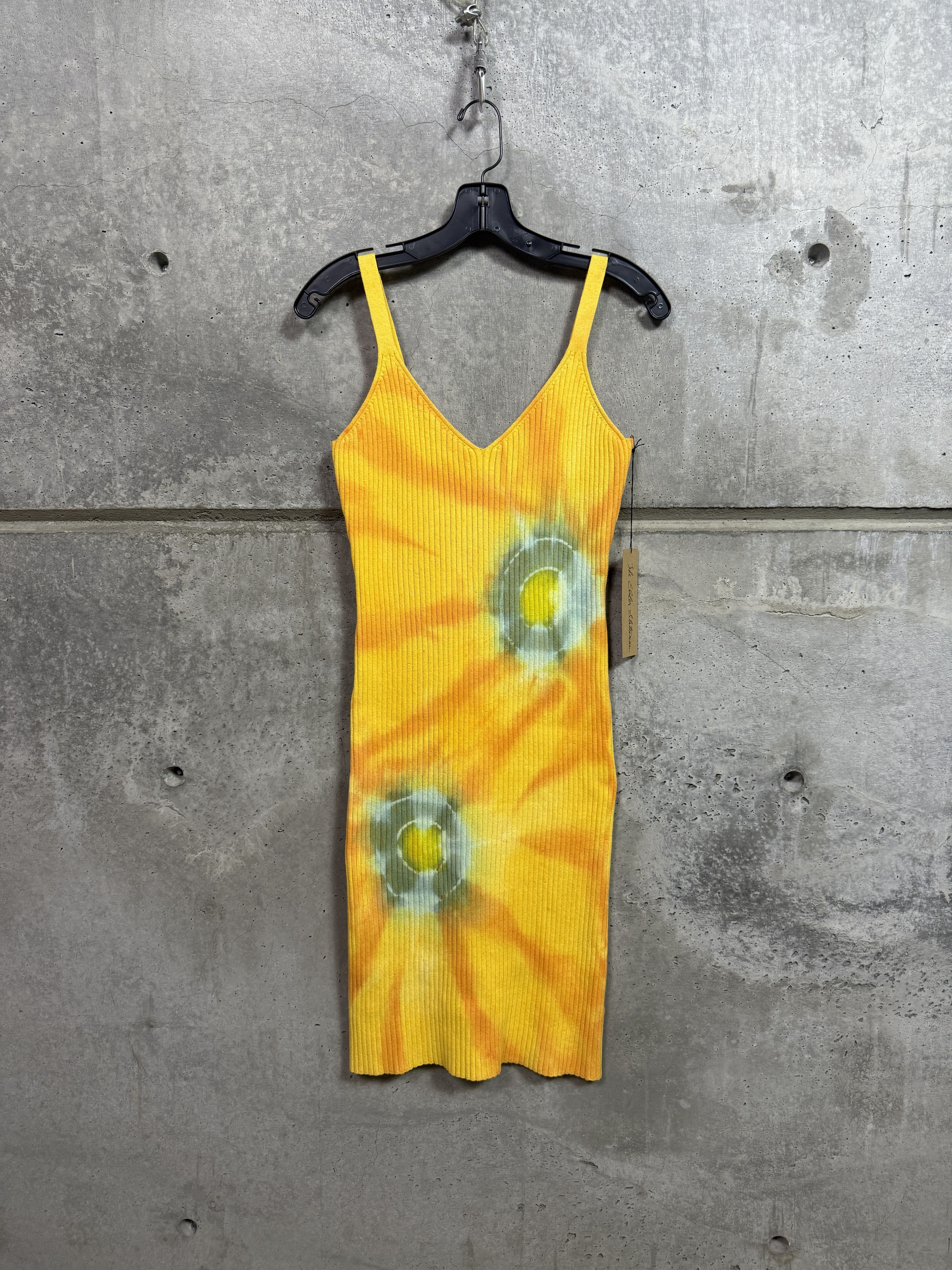 The Elder Statesman $1295 The Elder Statesman Tie-Dye Ecliptic Rib Dress Size S / US 4 / IT 40 - 6 Thumbnail