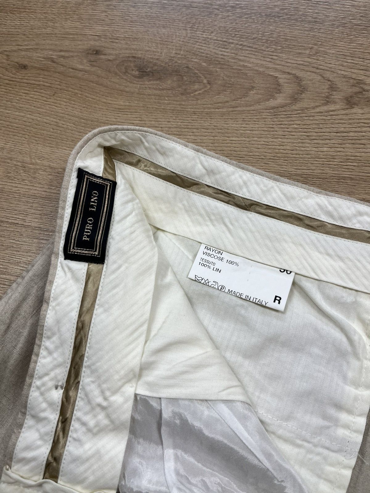 Celine Vintage CELINE HOMME 100% Linen Trousers Pants Beige Italy Size US 30 / EU 46 - 6 Thumbnail