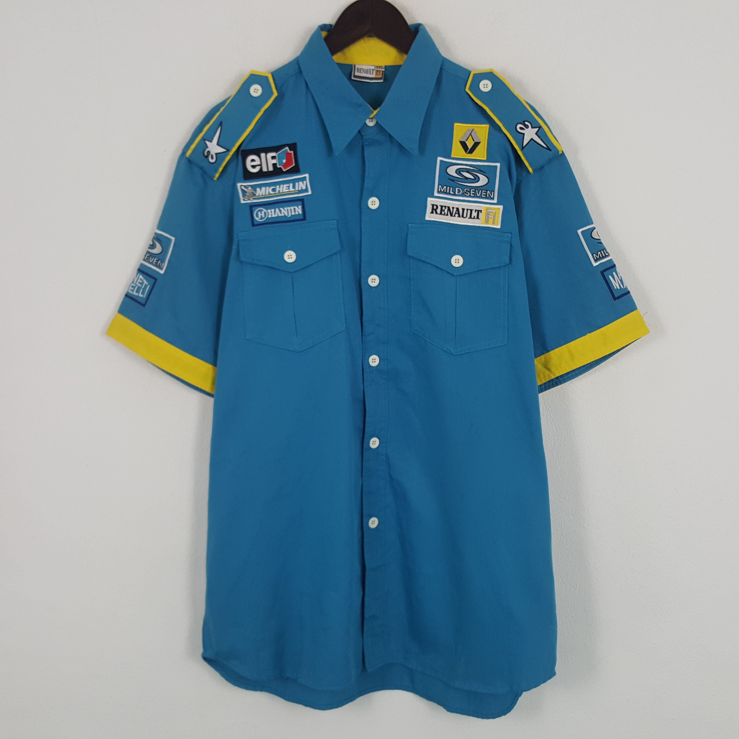 Vintage Vintage Mild Seven Renault Racing Worker Button Up Shirt Size US XL / EU 56 / 4 - 3 Thumbnail