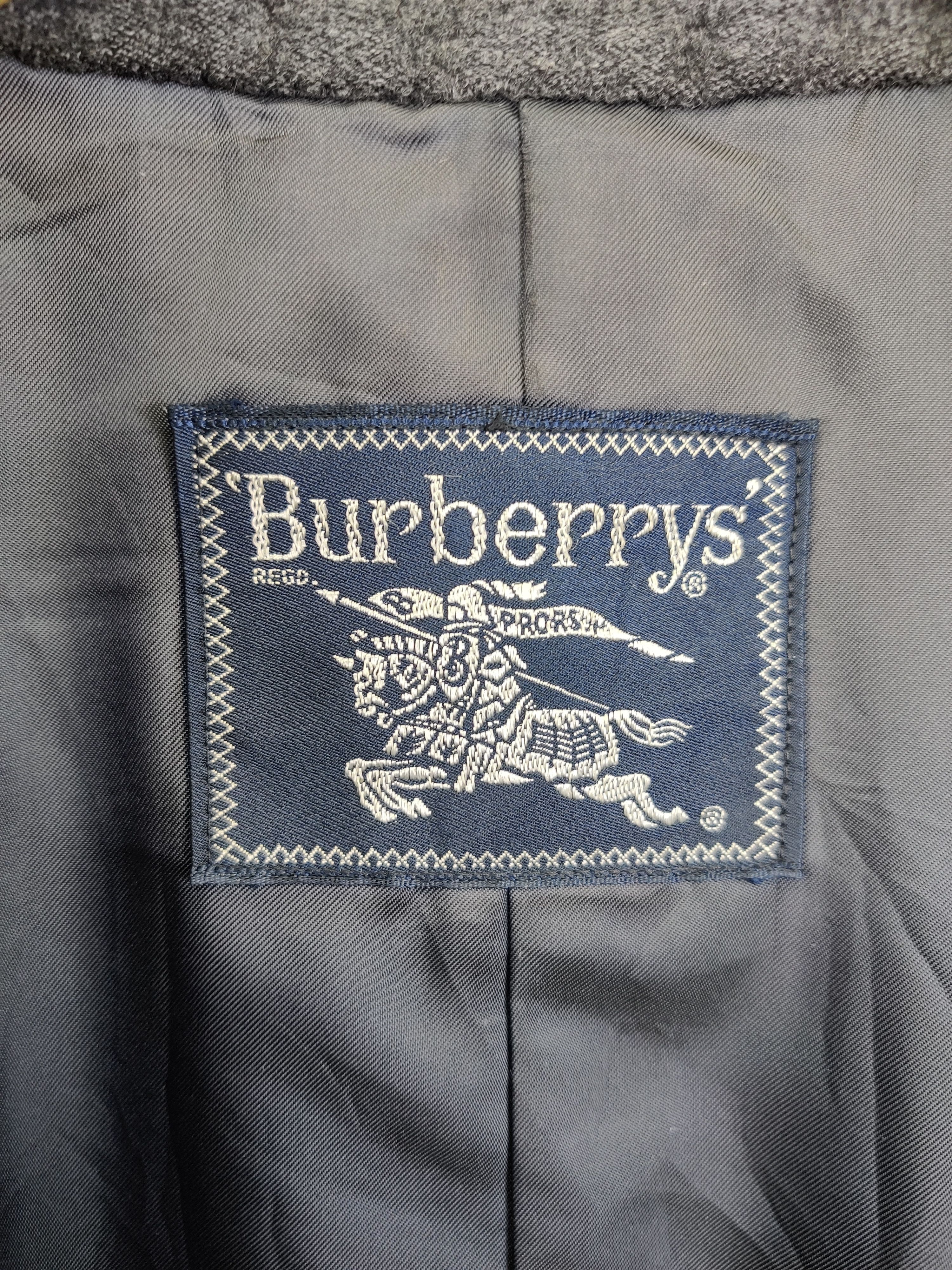 Burberry Vintage Burberry Herringbone Wool Long Coat Size US L / EU 52-54 / 3 - 11 Thumbnail