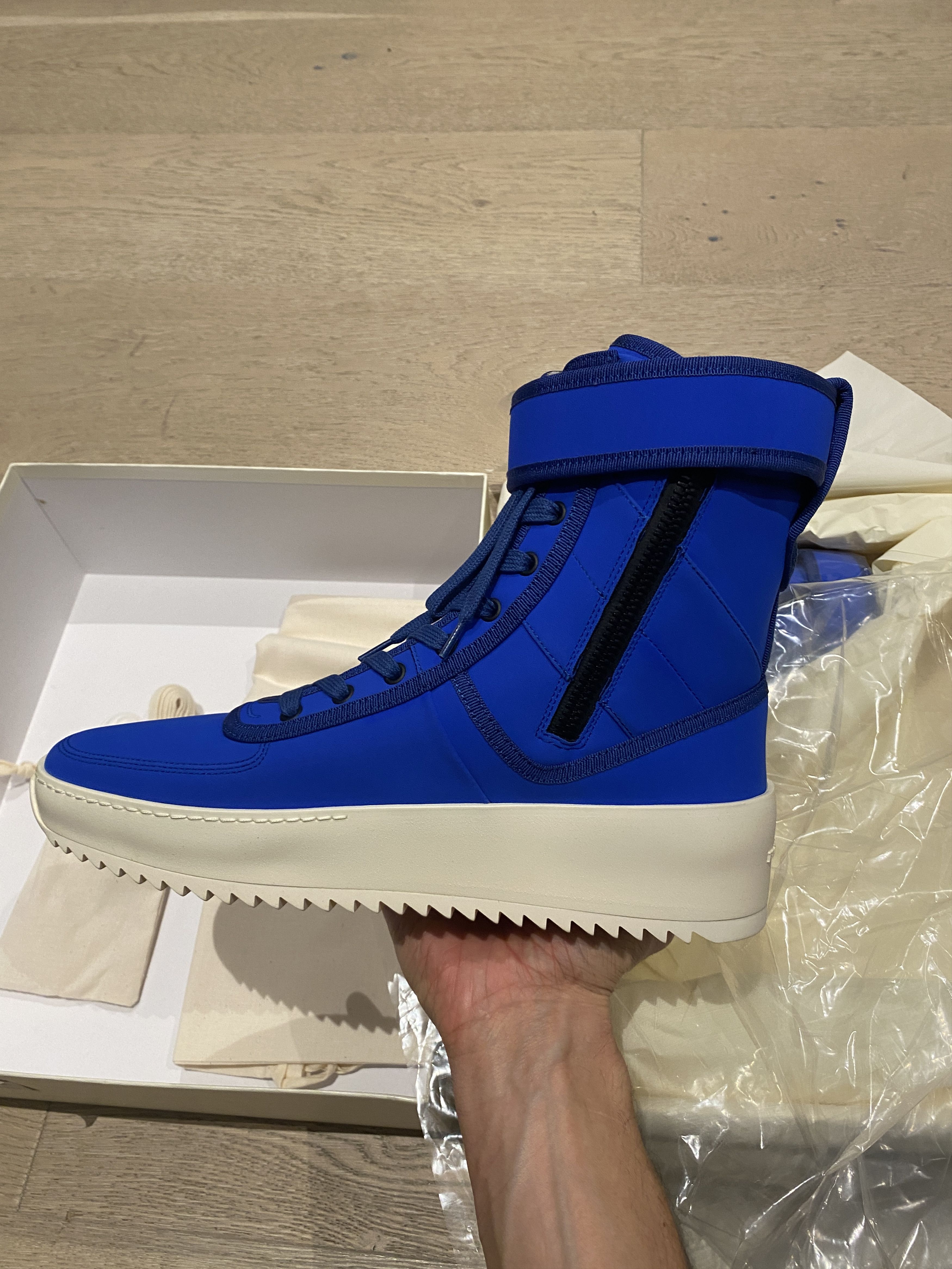 Fear of God $1195 FEAR OF GOD Royale Blue Nylon Military Sneaker High Size US 14 / EU 47 - 3 Thumbnail