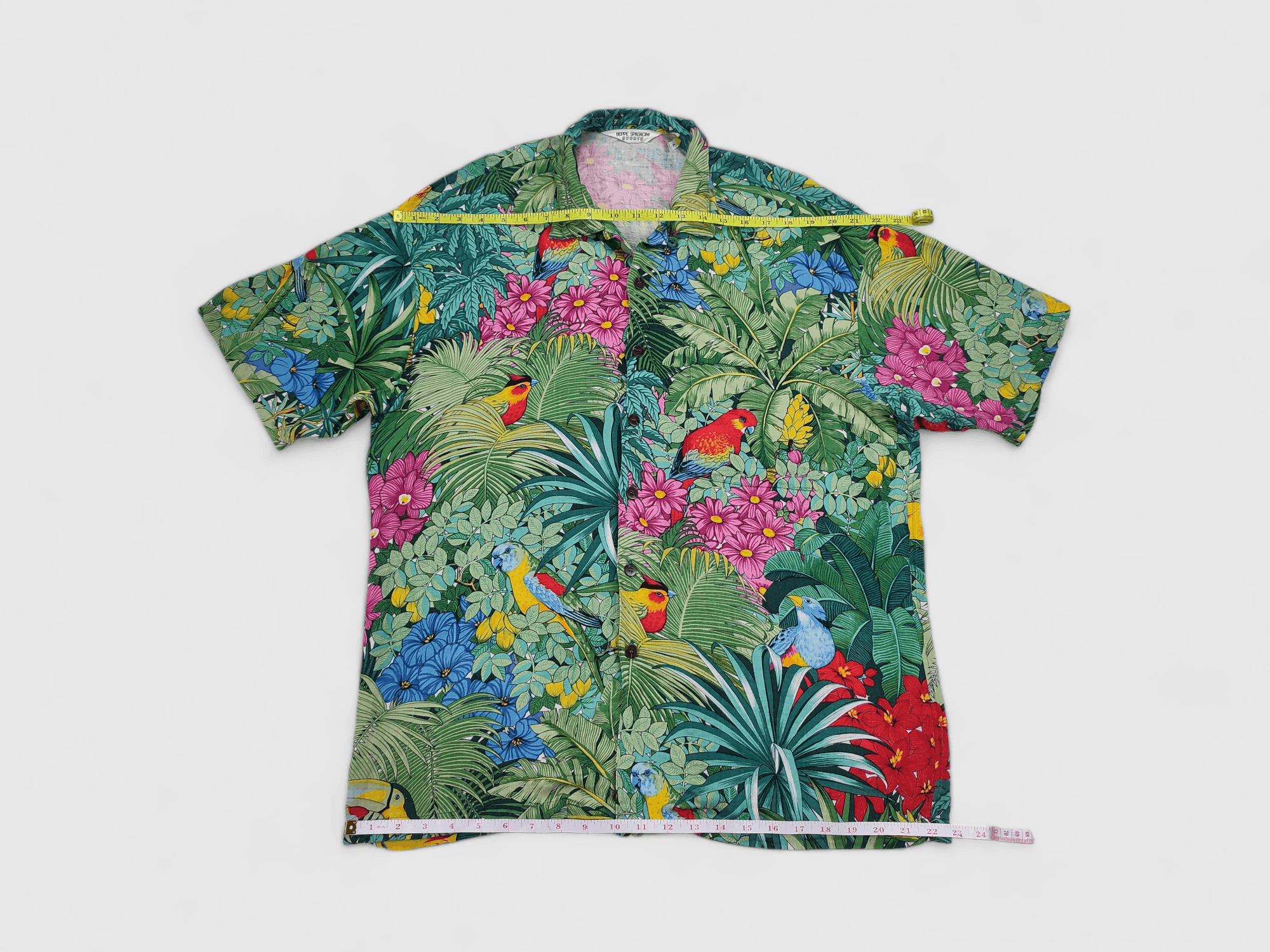 Vintage Vintage Beppe Spadacini Sports Hawaiian Rayon Shirt Size US XL / EU 56 / 4 - 4 Thumbnail