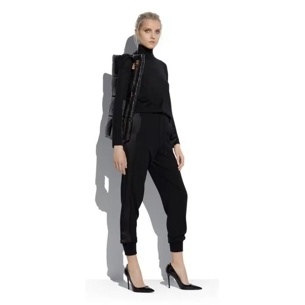 Tom Ford o1loc1c1224 PAK062 Cashmere Silk Joggers in Black Size 28" / US 6 / IT 42 - 2 Thumbnail