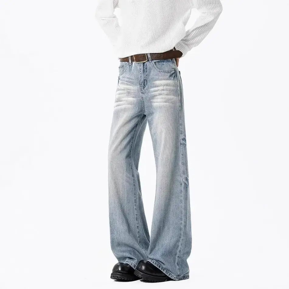 Japanese Brand Loose straight leg high street micro flared jeans Size US 32 / EU 48 - 2 Thumbnail
