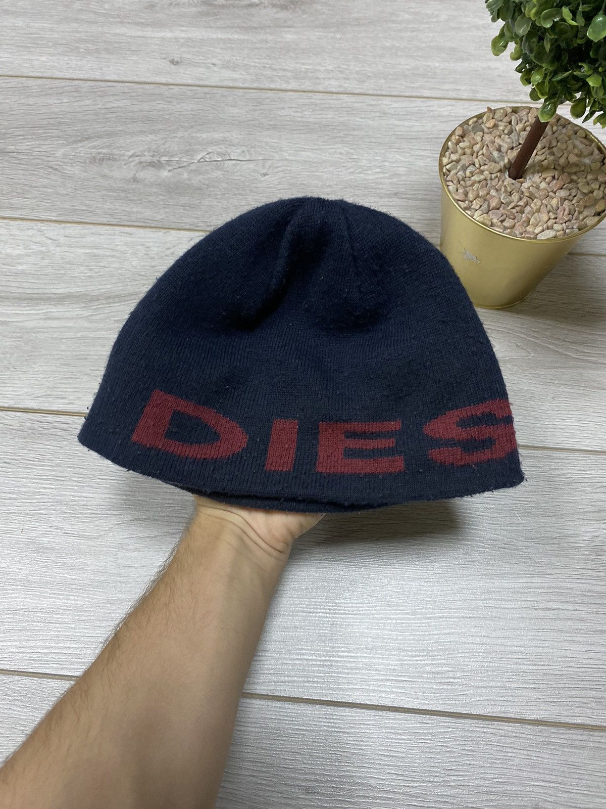 Diesel Diesel vintage big logo reversible spell out hat Size ONE SIZE - 2 Thumbnail