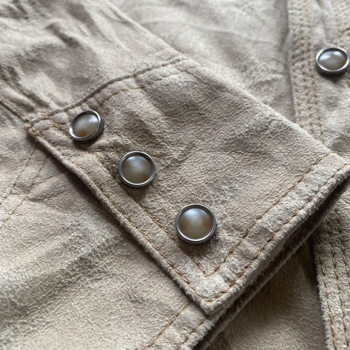 HIDEAWAYS Vintage Leather Looked Western Shirt Size US M / EU 48-50 / 2 - 4 Thumbnail