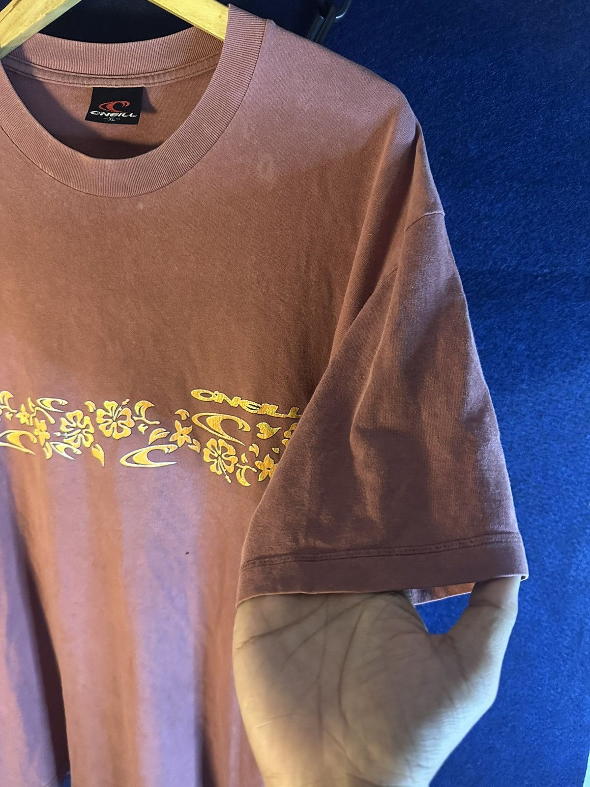 O'Neill Vintage Sunfaded O'Neill Surfing Hawaii Pattern Tshirt Size US XL / EU 56 / 4 - 5 Thumbnail