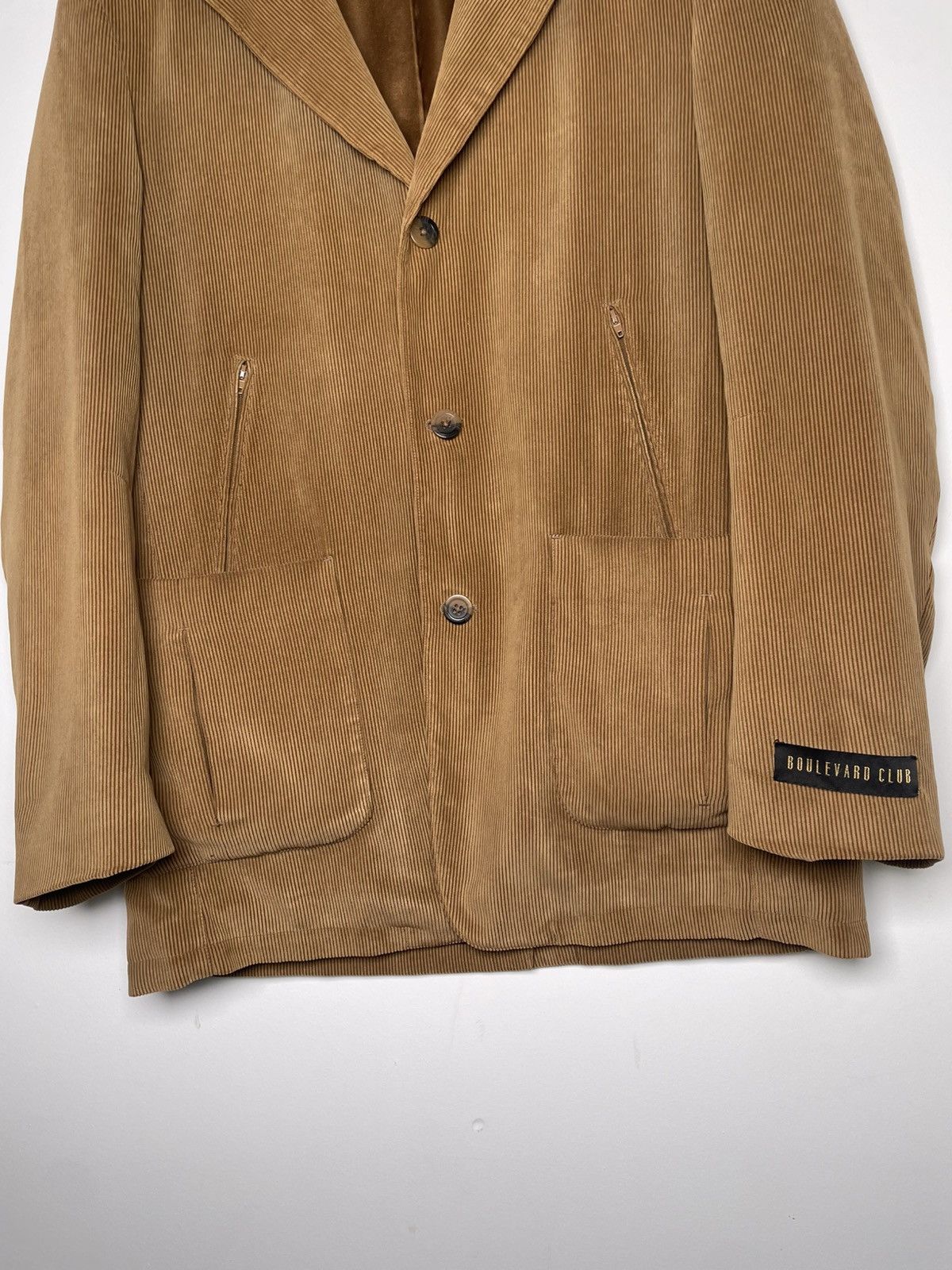 Other Boulevard Club Tan Corduroy Blazer (40R) Size 40R - 11 Thumbnail