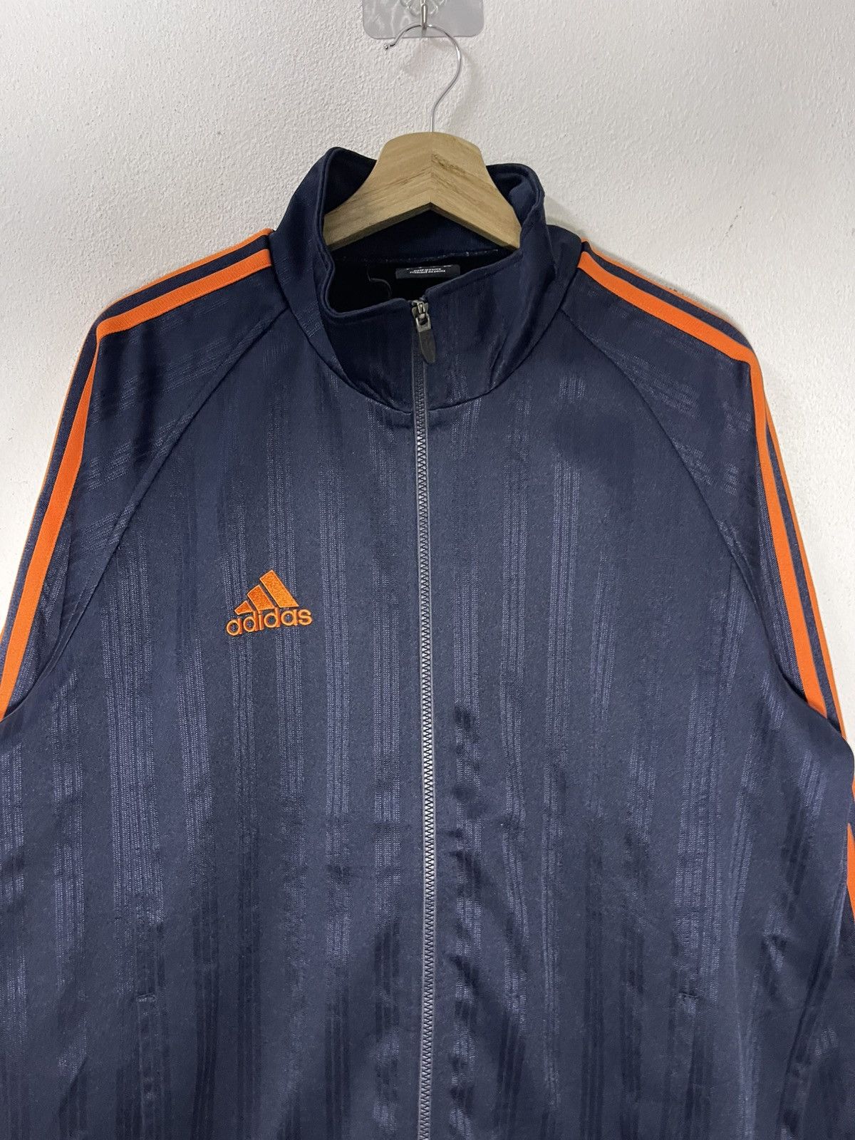Adidas Adidas Track Jacket Stripes Orange Size US L / EU 52-54 / 3 - 4 Thumbnail