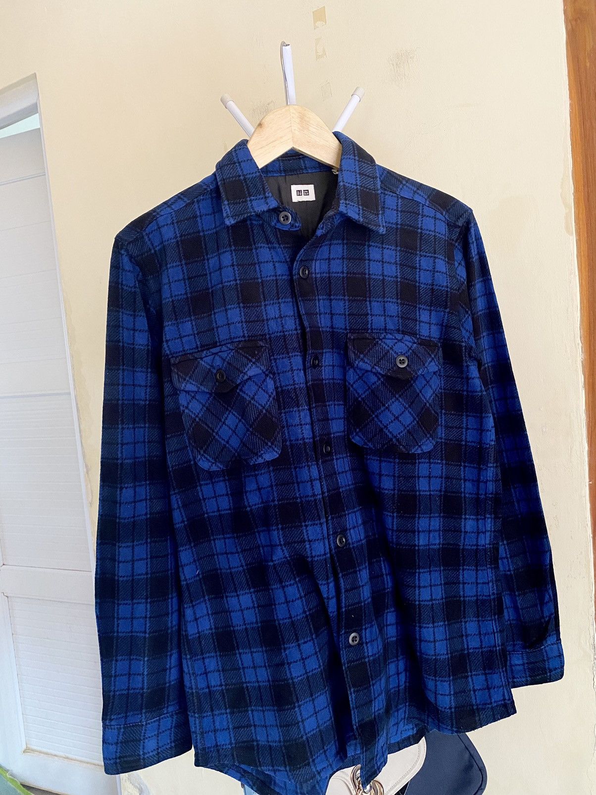 Uniqlo Uniqlo Blue Flanell Shirt Size US M / EU 48-50 / 2 - 1 Thumbnail
