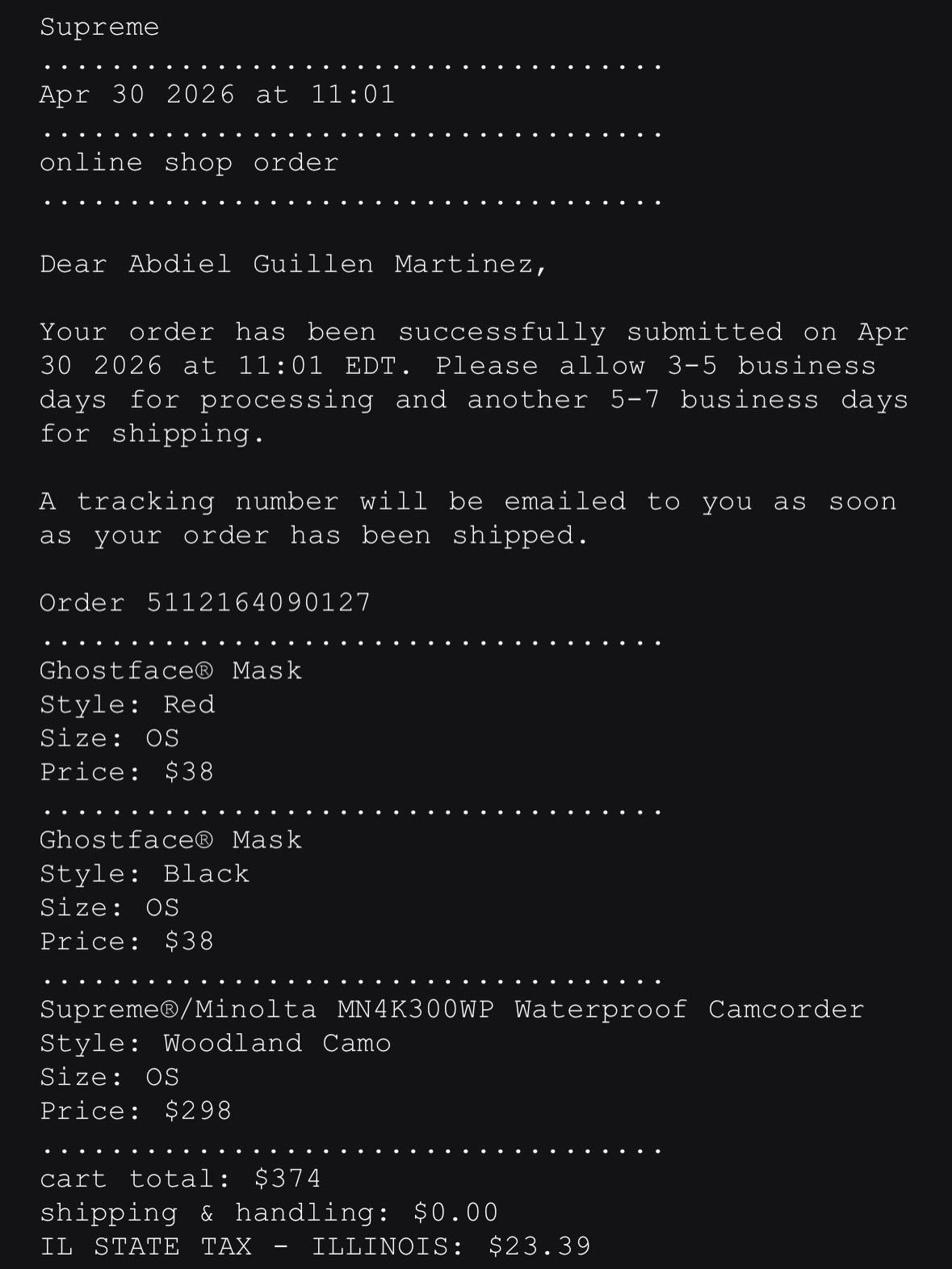 Supreme Supreme Ghostface Scream Mask BLACK SS26 BRAND NEW Size ONE SIZE - 13 Thumbnail