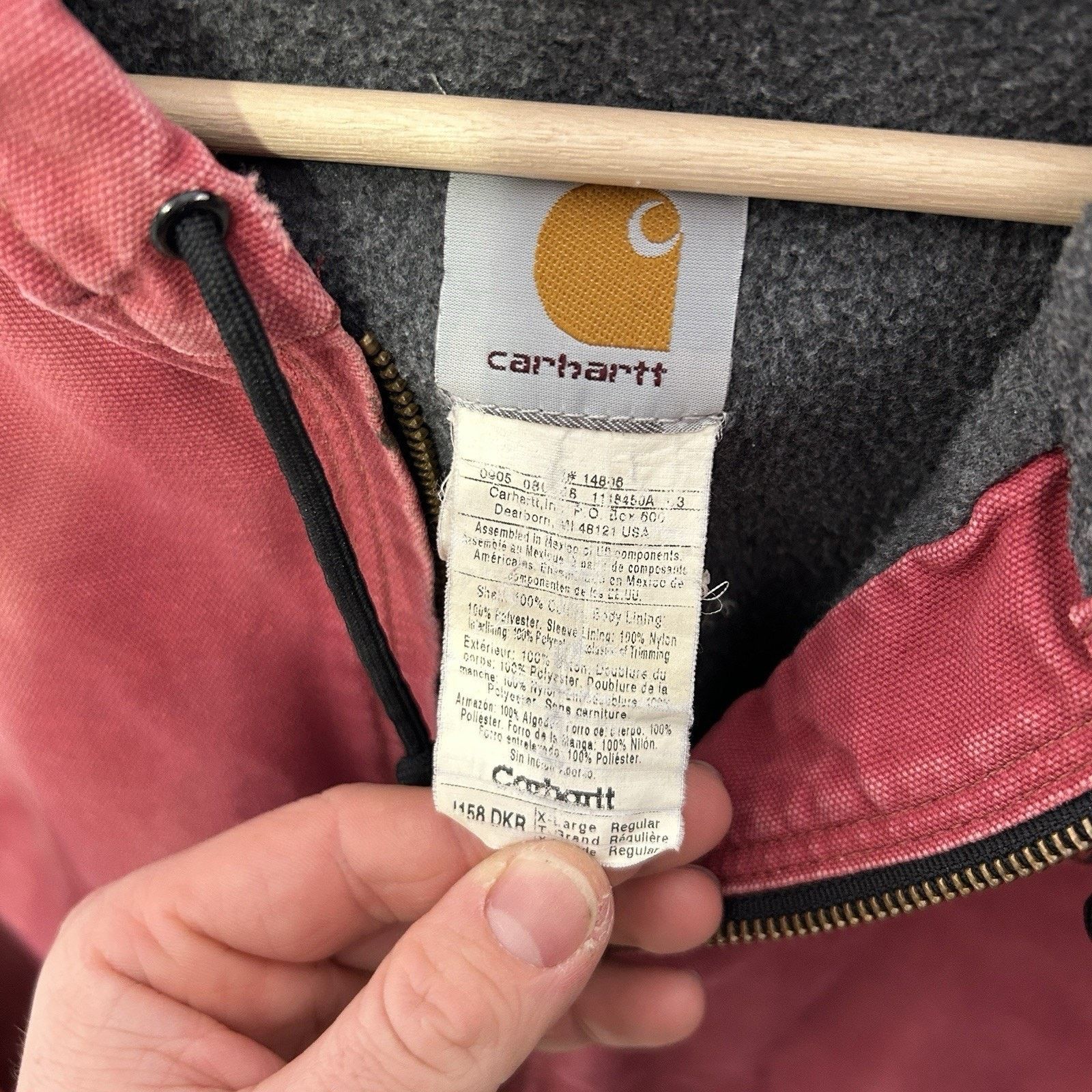 Carhartt Vintage Carhartt Fleece-Lined Active Jacket “Dark Red” J158 Size US XL / EU 56 / 4 - 14 Thumbnail