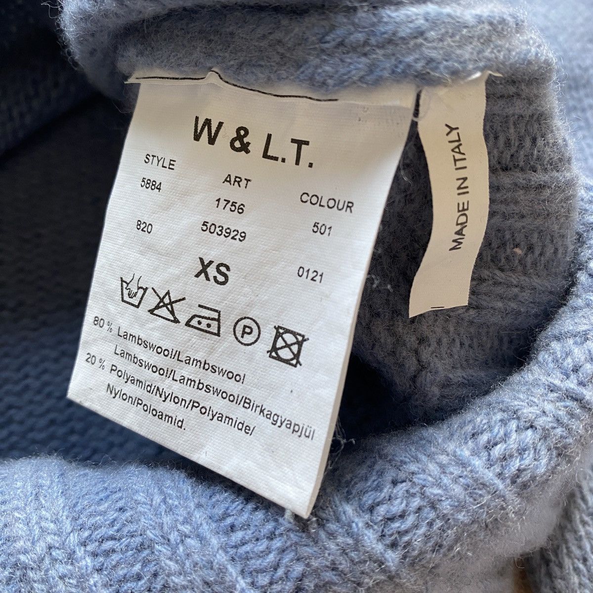 W&LT A/W 2001 W&LT W-Logo Wool Knit Sweater Size US XS / EU 42 / 0 - 4 Thumbnail