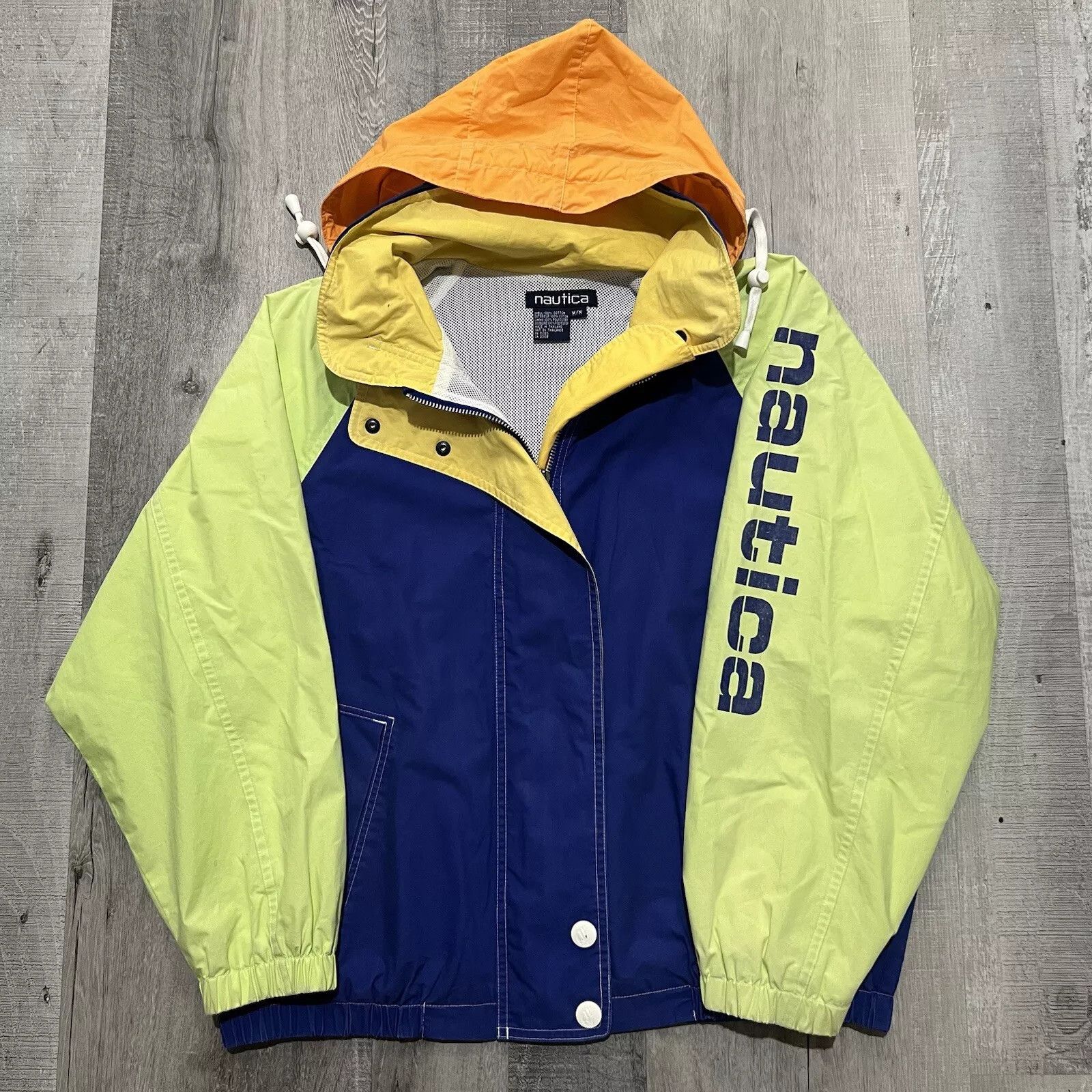 Nautica Nautica Color Block Mesh Lined Colorful Windbreaker Jacket Size US M / EU 48-50 / 2 - 1 Thumbnail