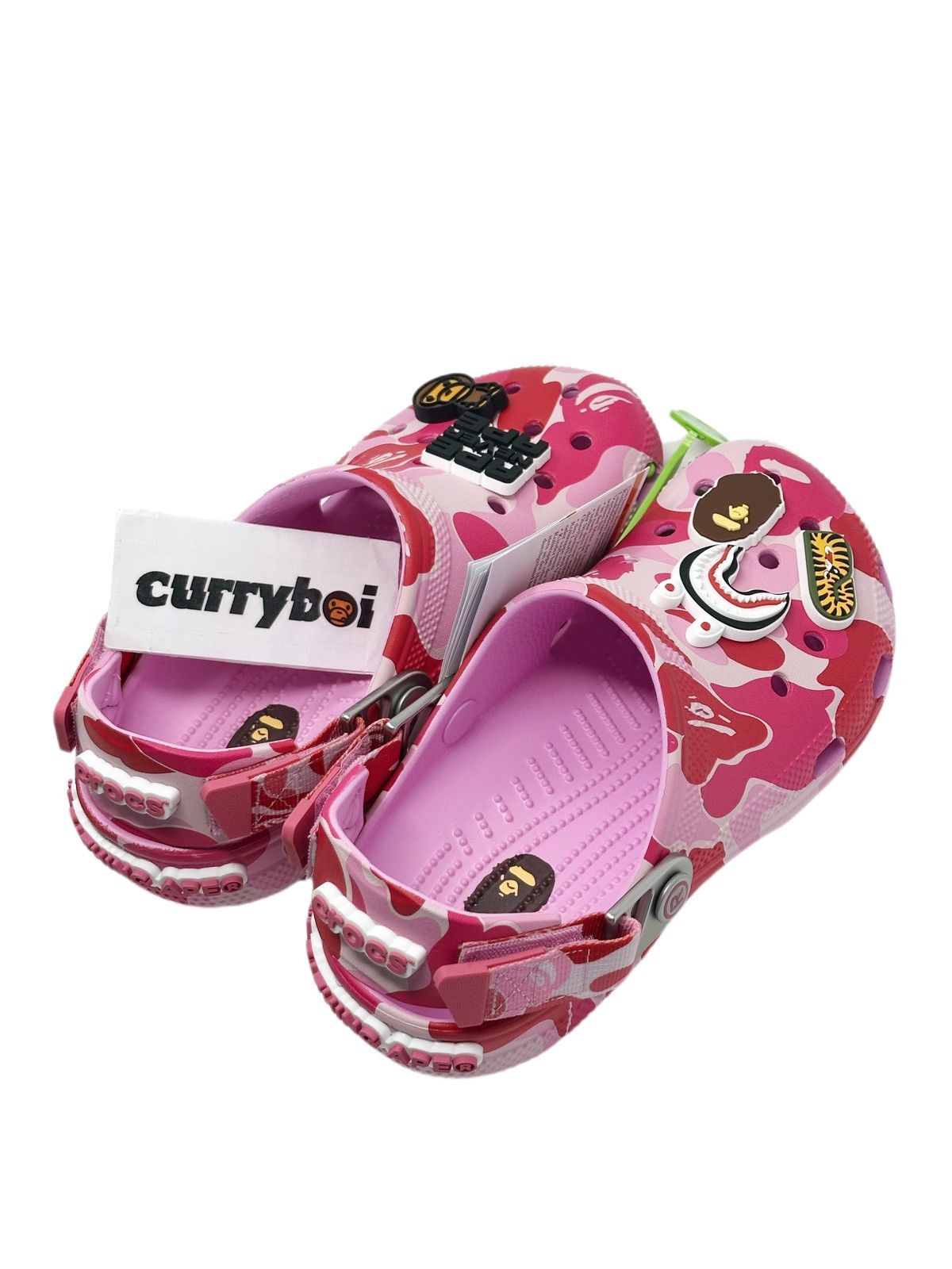 Bape × Crocs Crocs Classic Clog A Bathing Ape ABC Camo Pink Size US 10 / EU 43 - 3 Thumbnail