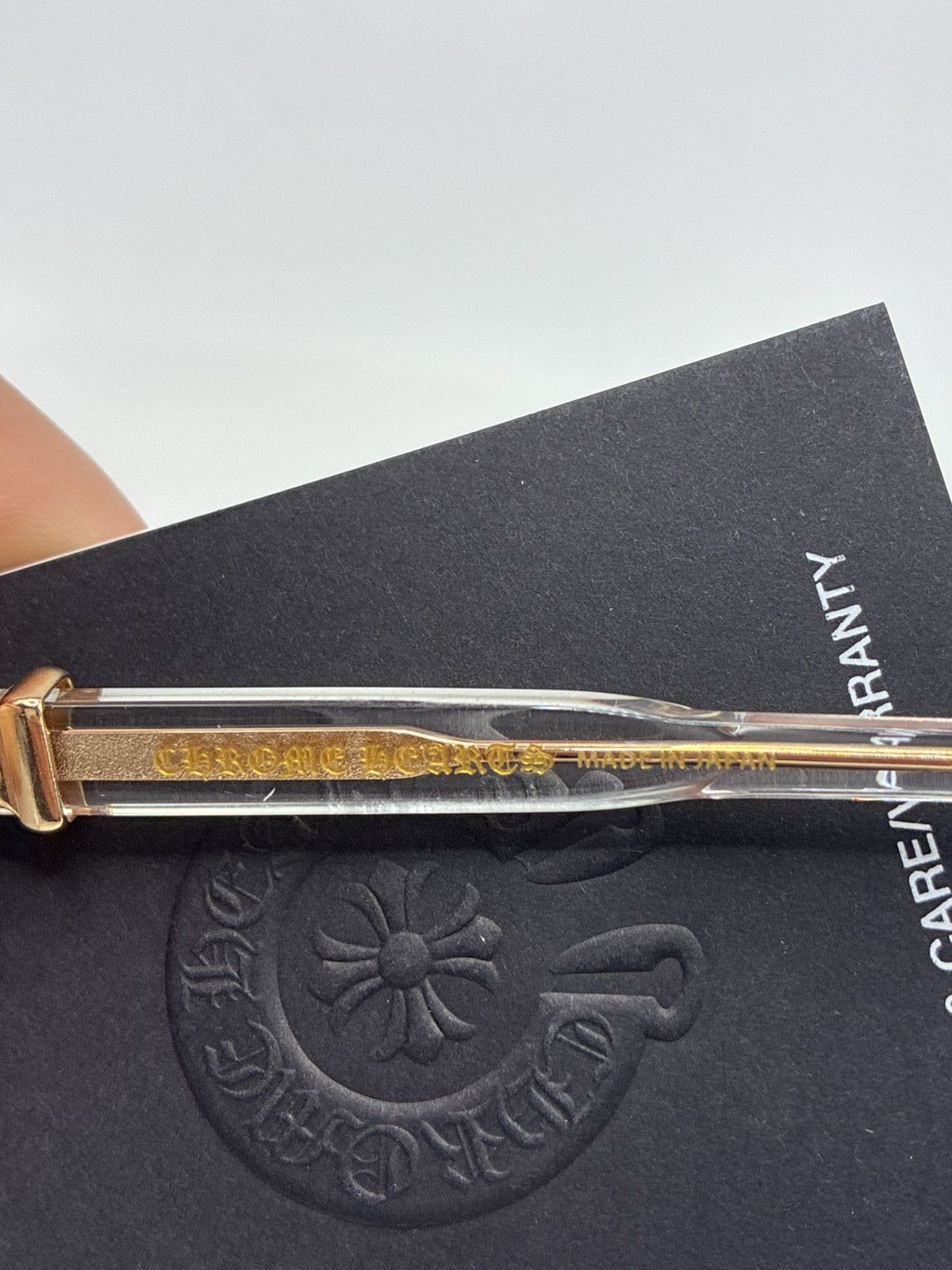 Chrome Hearts Chrome Hearts Cox Ucker Crystal-Gold Glasses Size ONE SIZE - 7 Thumbnail
