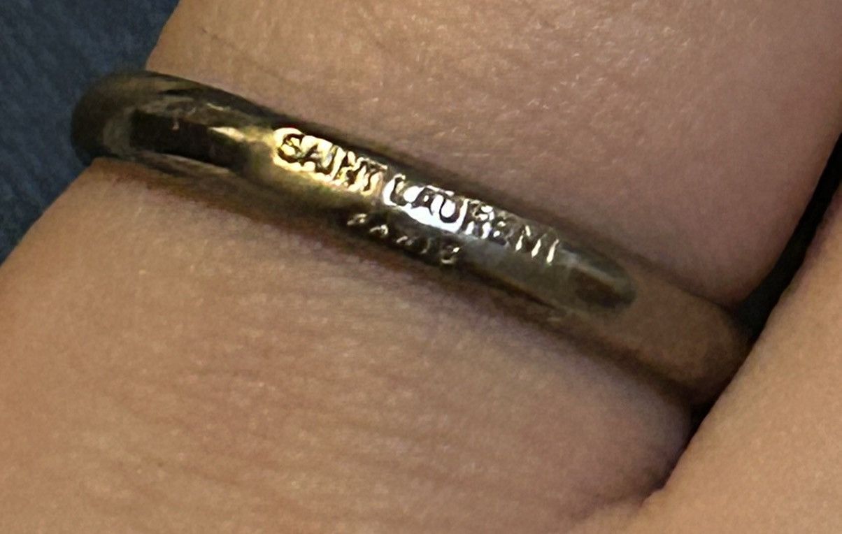 Saint Laurent Paris Saint Laurent Volum Ring Brass Metal Argent Oxyde size US 6 Size ONE SIZE - 6 Thumbnail