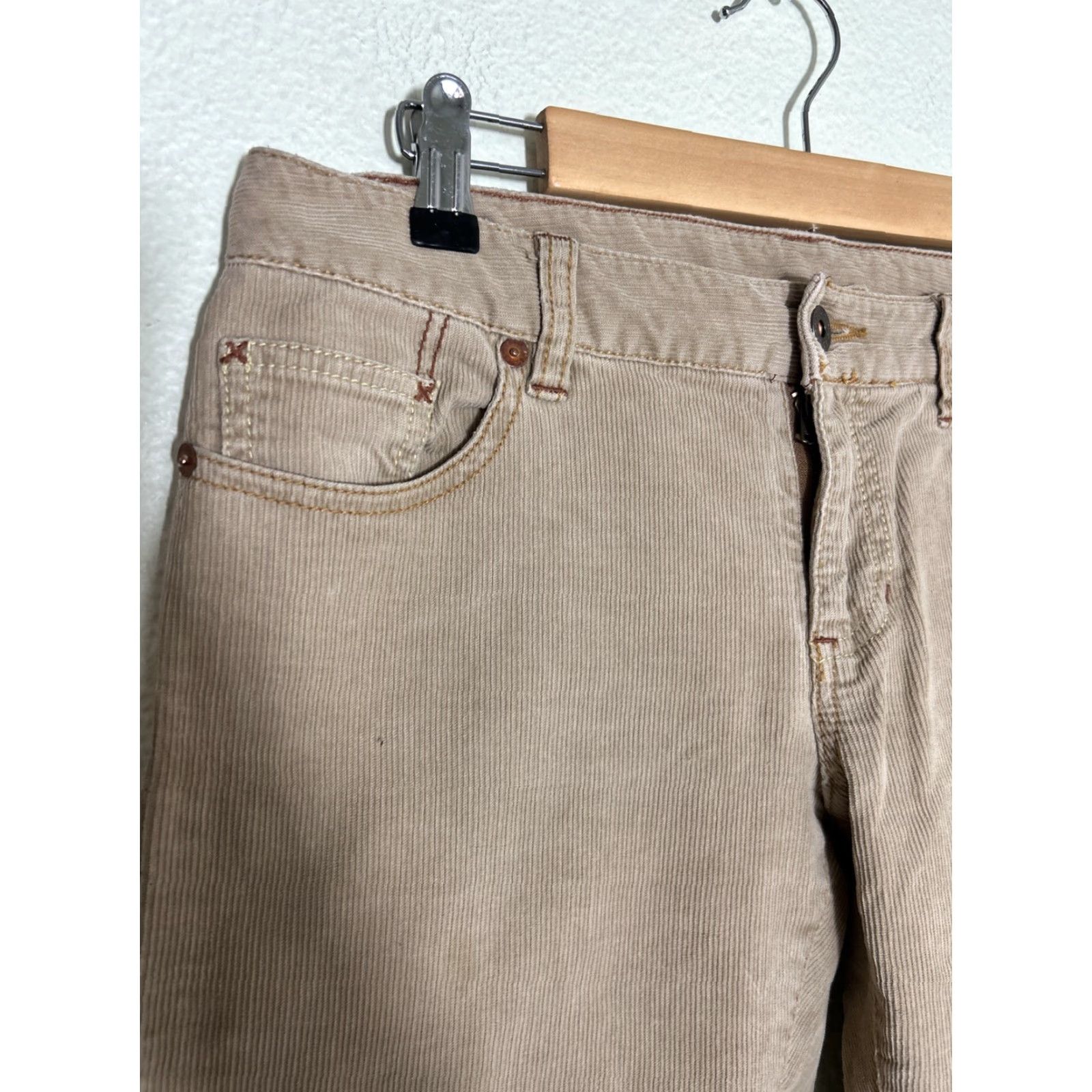 Polo Ralph Lauren Polo Jeans Company Womens Pants Straight Beige Corduroy 30x31 Size 4 Womens Size 27" / US 4 / IT 40 - 4 Thumbnail