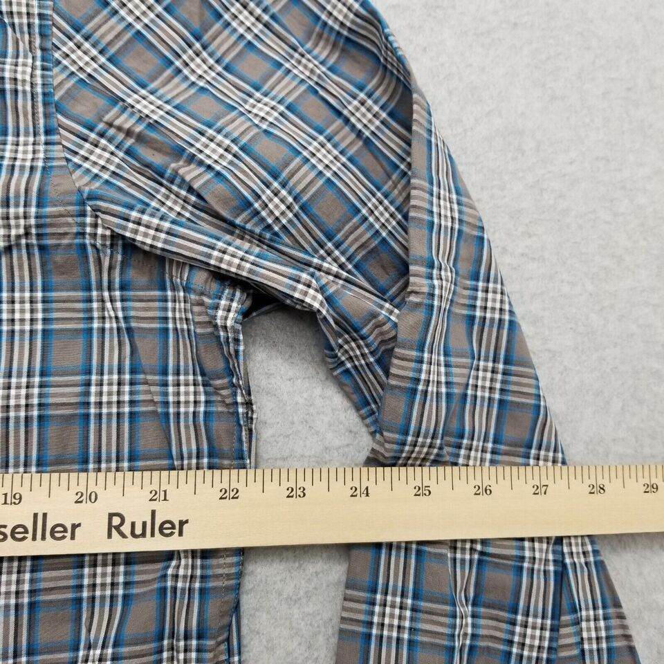 Michael Kors Michael Kors Shirt Men Large Plaid Button Up Long Sleeve Size US L / EU 52-54 / 3 - 9 Thumbnail
