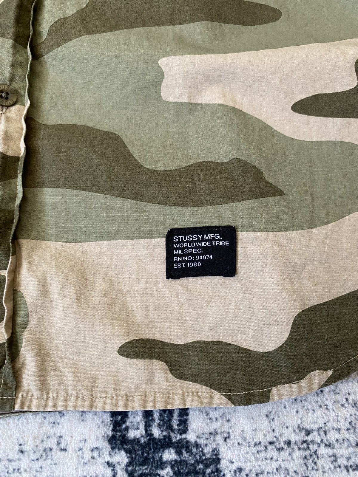 Stussy Stussy Desert Camo Button Down Shirt L/S Y2K Size US M / EU 48-50 / 2 - 4 Thumbnail