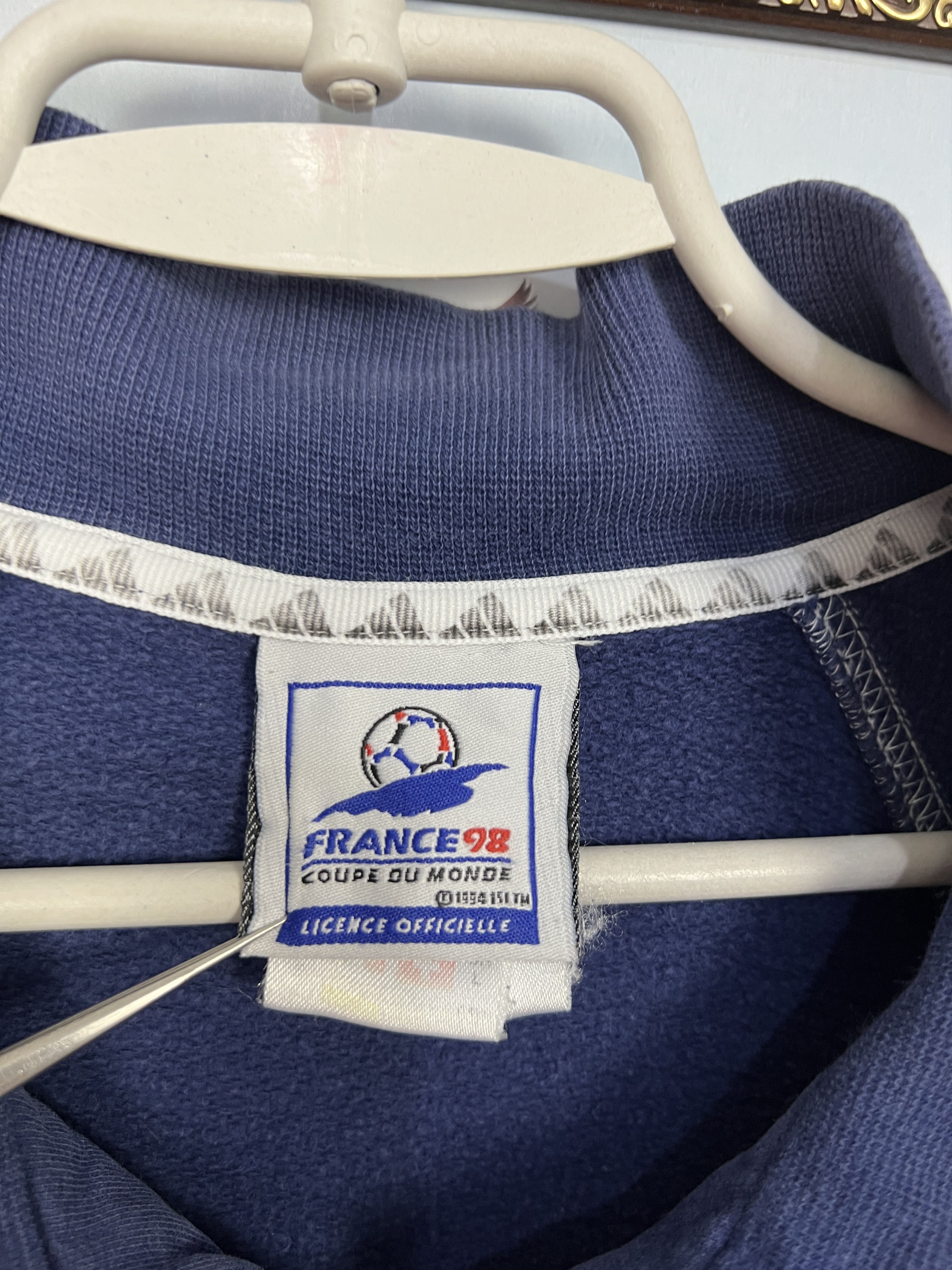 Adidas Vintage France World Cup Football Sweatshirt Long Sleeve Size US L / EU 52-54 / 3 - 8 Thumbnail