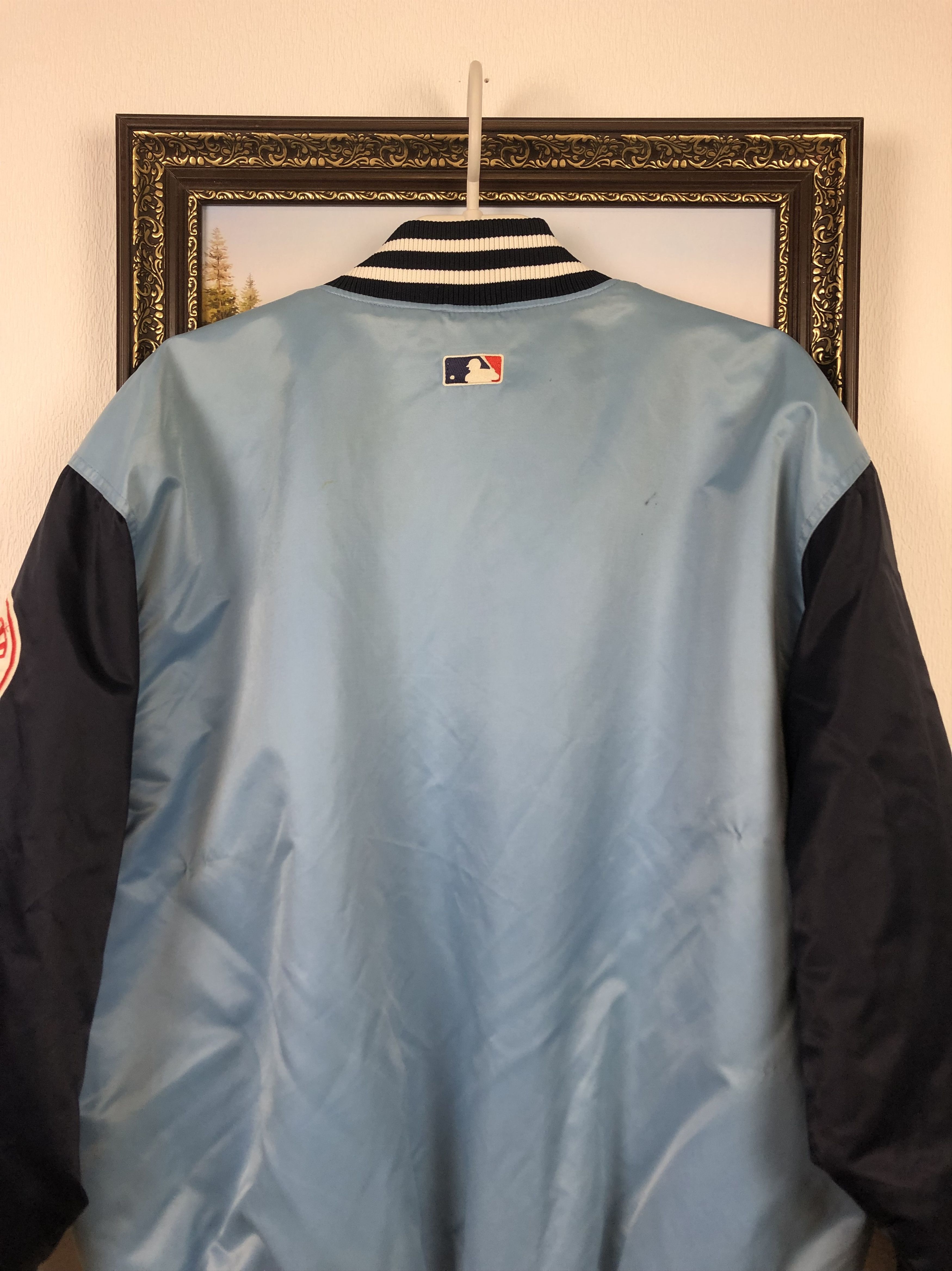 Starter × Vintage Vintage New York Yankees Satin Bomber Jacket MLB Rare Size US L / EU 52-54 / 3 - 16 Thumbnail