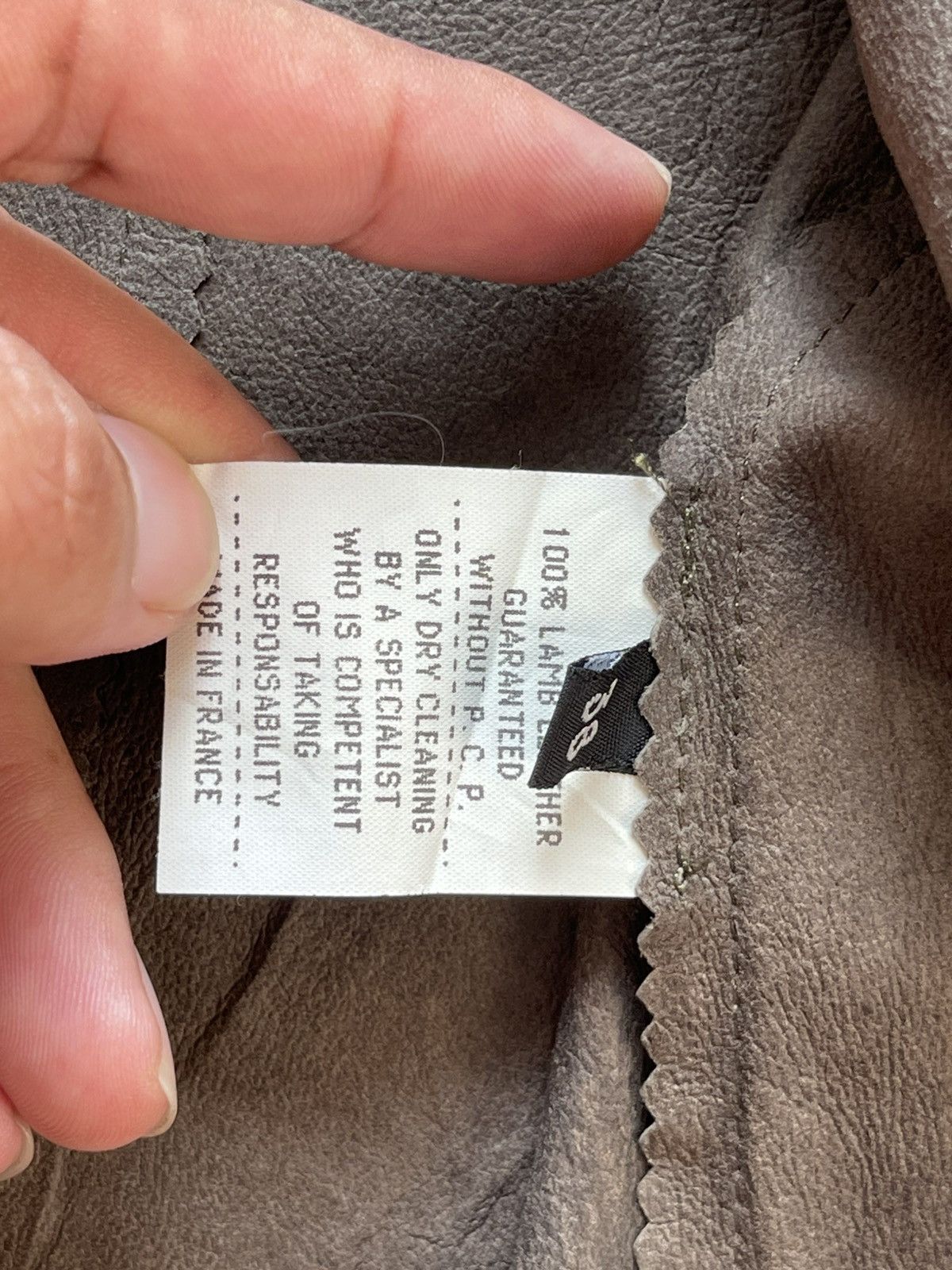Designer Slyvie Schimmel Lamb Leather Jacket Size US XS / EU 42 / 0 - 17 Thumbnail