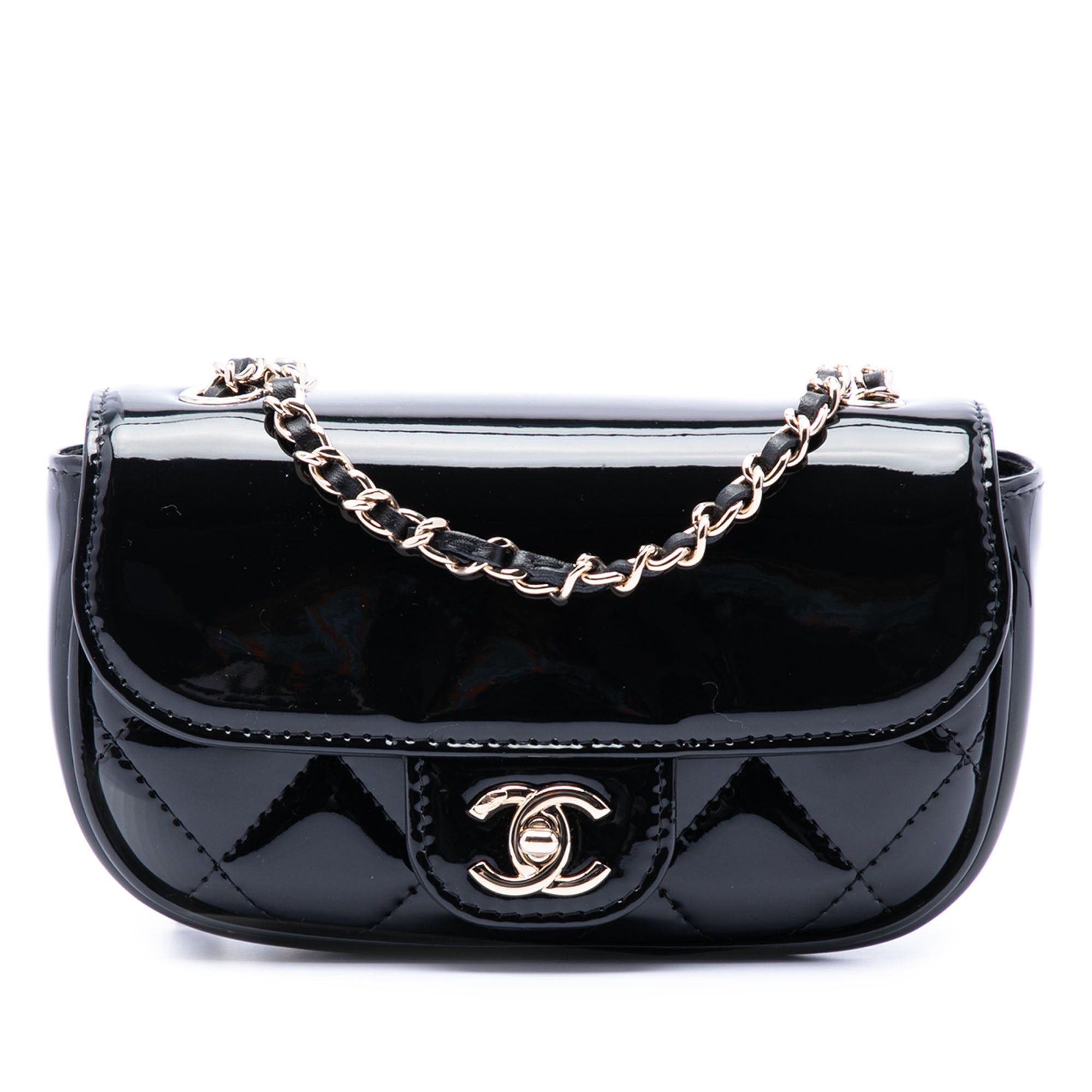 Chanel Mini CC Quilted Patent Single Flap Size ONE SIZE - 1 Thumbnail