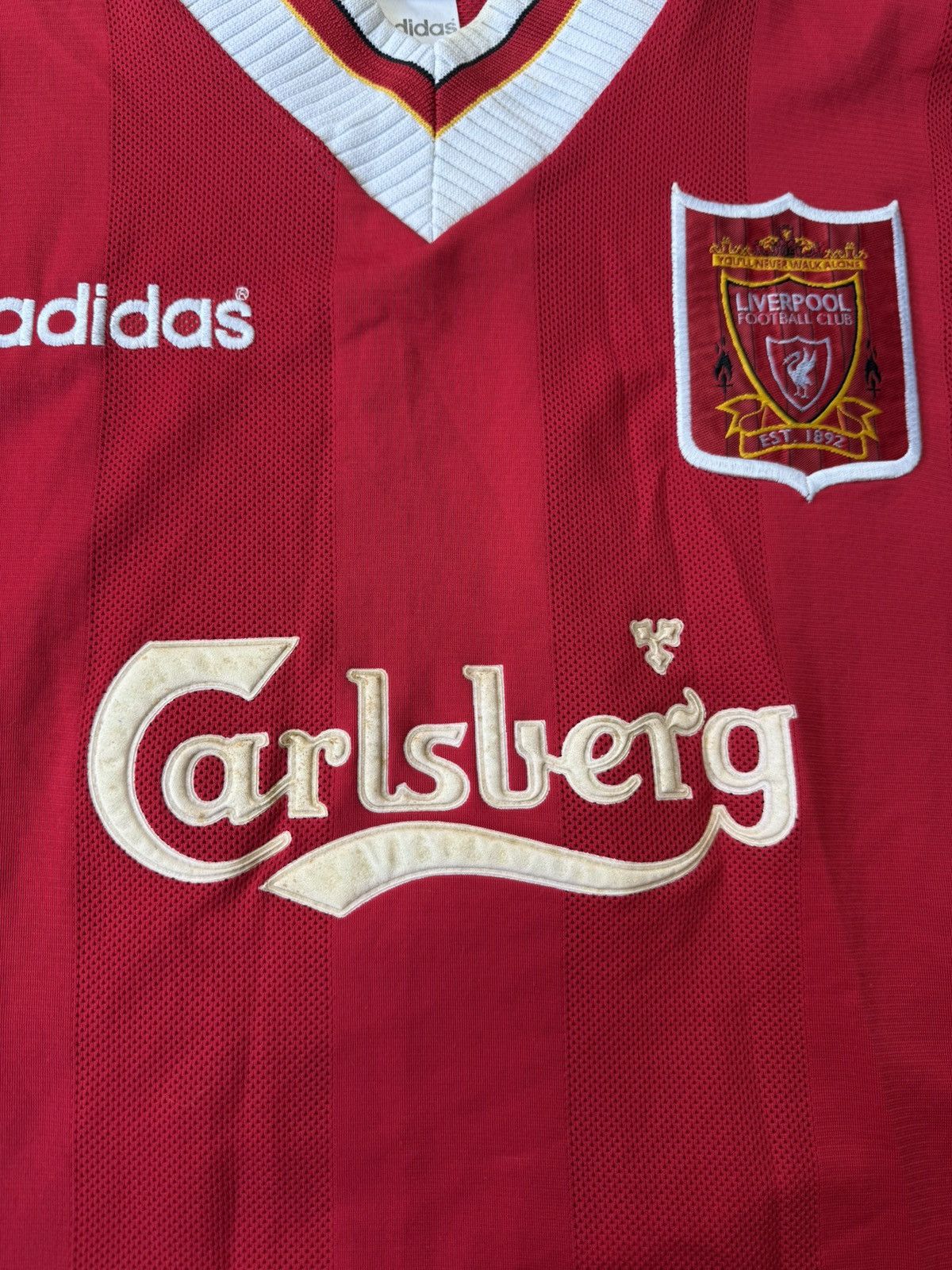 Adidas Liverpool Home Football Shirt 1995/96 Vintage XL Adidas Size US XL / EU 56 / 4 - 13 Thumbnail