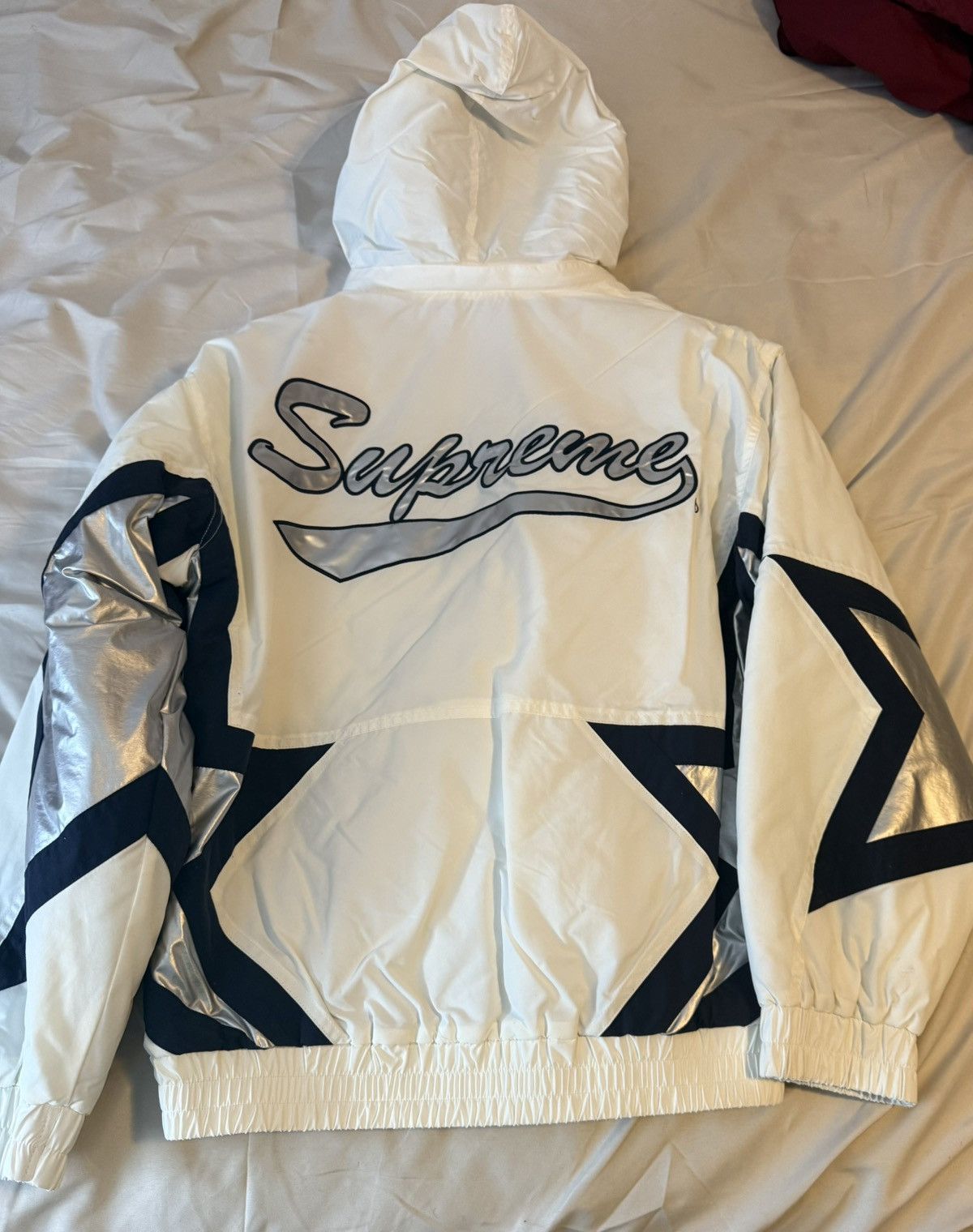 Supreme Supreme Stars Puffy Jacket White Size US L / EU 52-54 / 3 - 4 Thumbnail