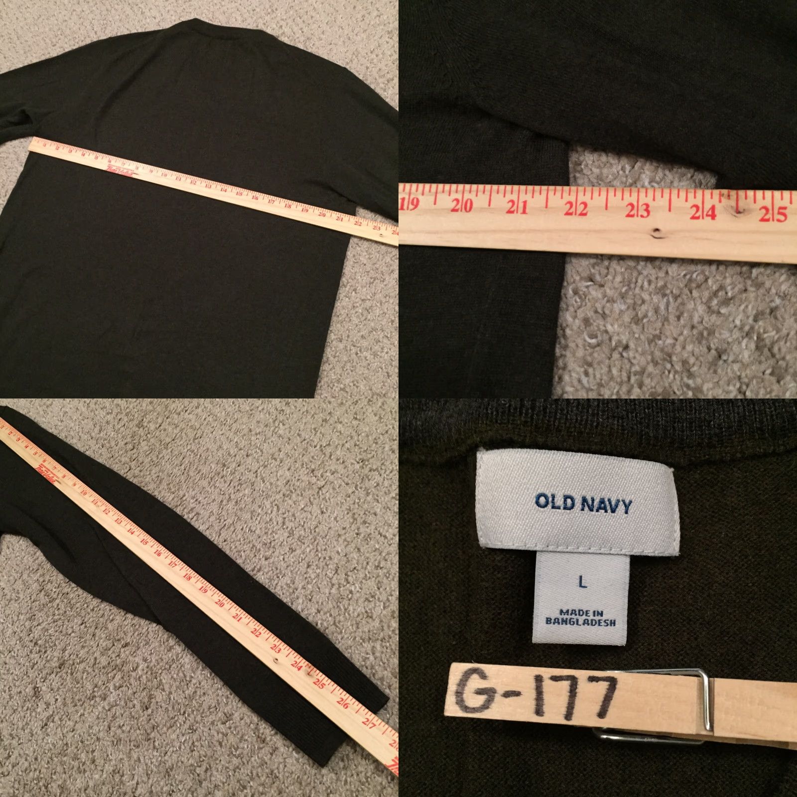 Old Navy Old Navy Mens Large Green V Neck Long Sleeve Sweater Size US L / EU 52-54 / 3 - 8 Thumbnail